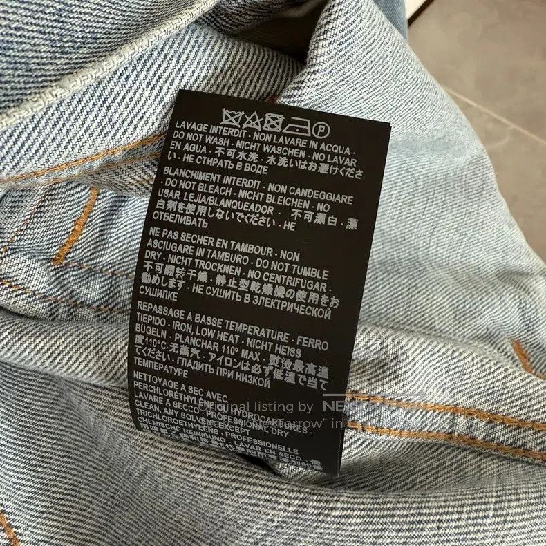 Saint Laurent Paris YSL Blue Denim Jacket. Size US M / EU 48-50 / 2 - 5 Thumbnail