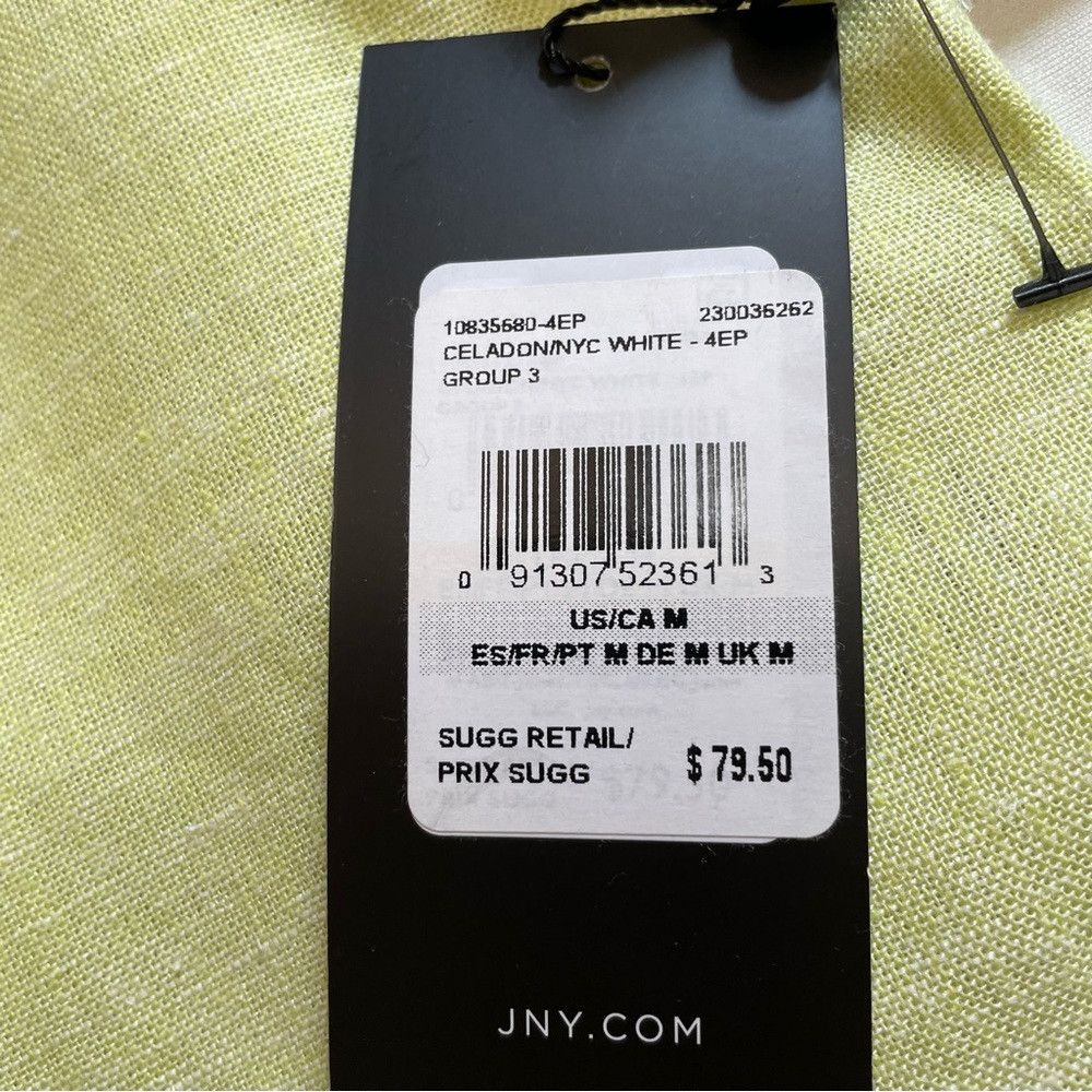 Jones New York NWT New $80 Jones New York Tie Cuff Linen-Blend Celadon Tun Size M / US 6-8 / IT 42-44 - 7 Thumbnail