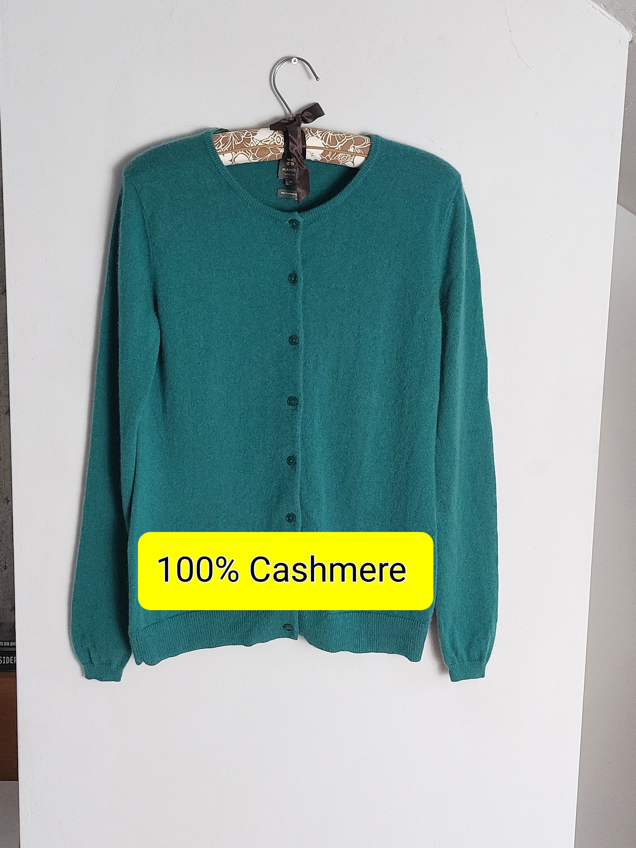 Other 100% Cashmer Cardigan Petrol Size M / US 6-8 / IT 42-44 - 1 Thumbnail