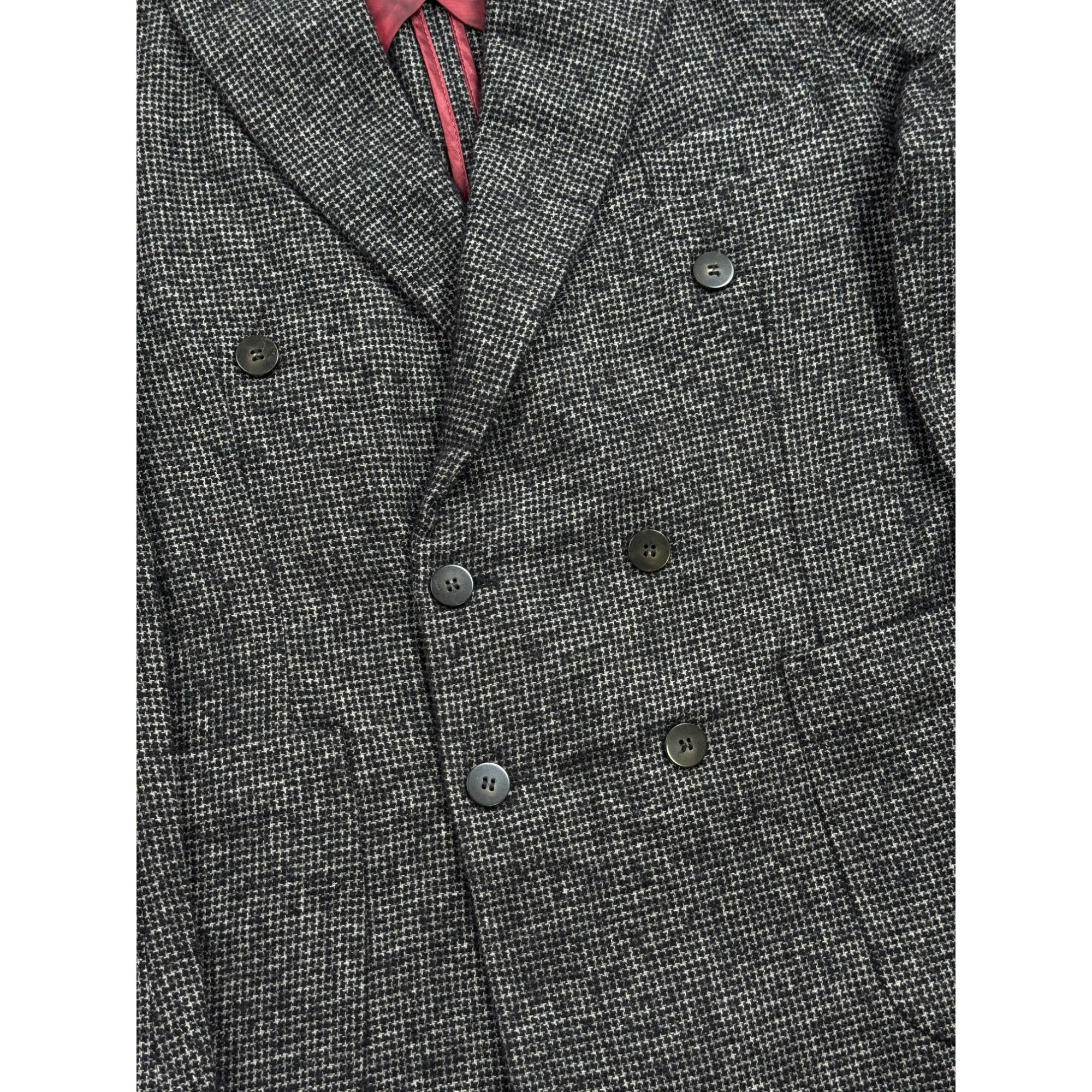 Other Maestrami Double Breasted Wool Blend Tweed Blazer (Y1258) Size 38R - 3 Thumbnail