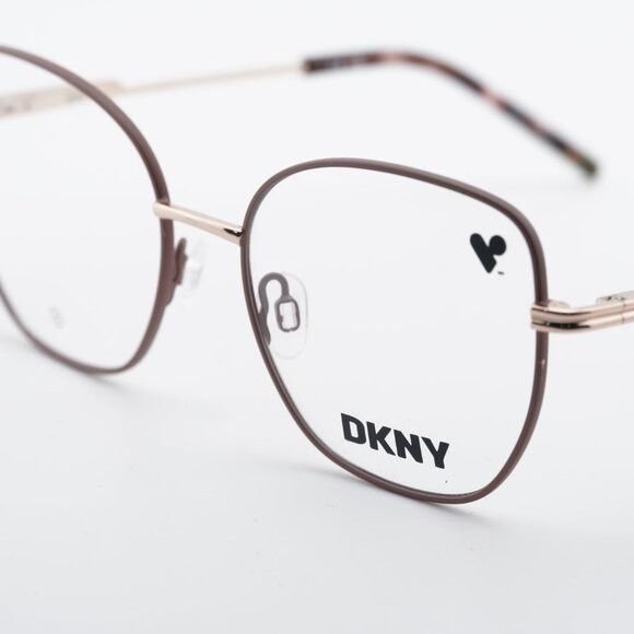 DKNY DKNY DK1034 272 Eyeglasses Taupe/Rose Gold 51mm Square Frame Size ONE SIZE - 2 Thumbnail