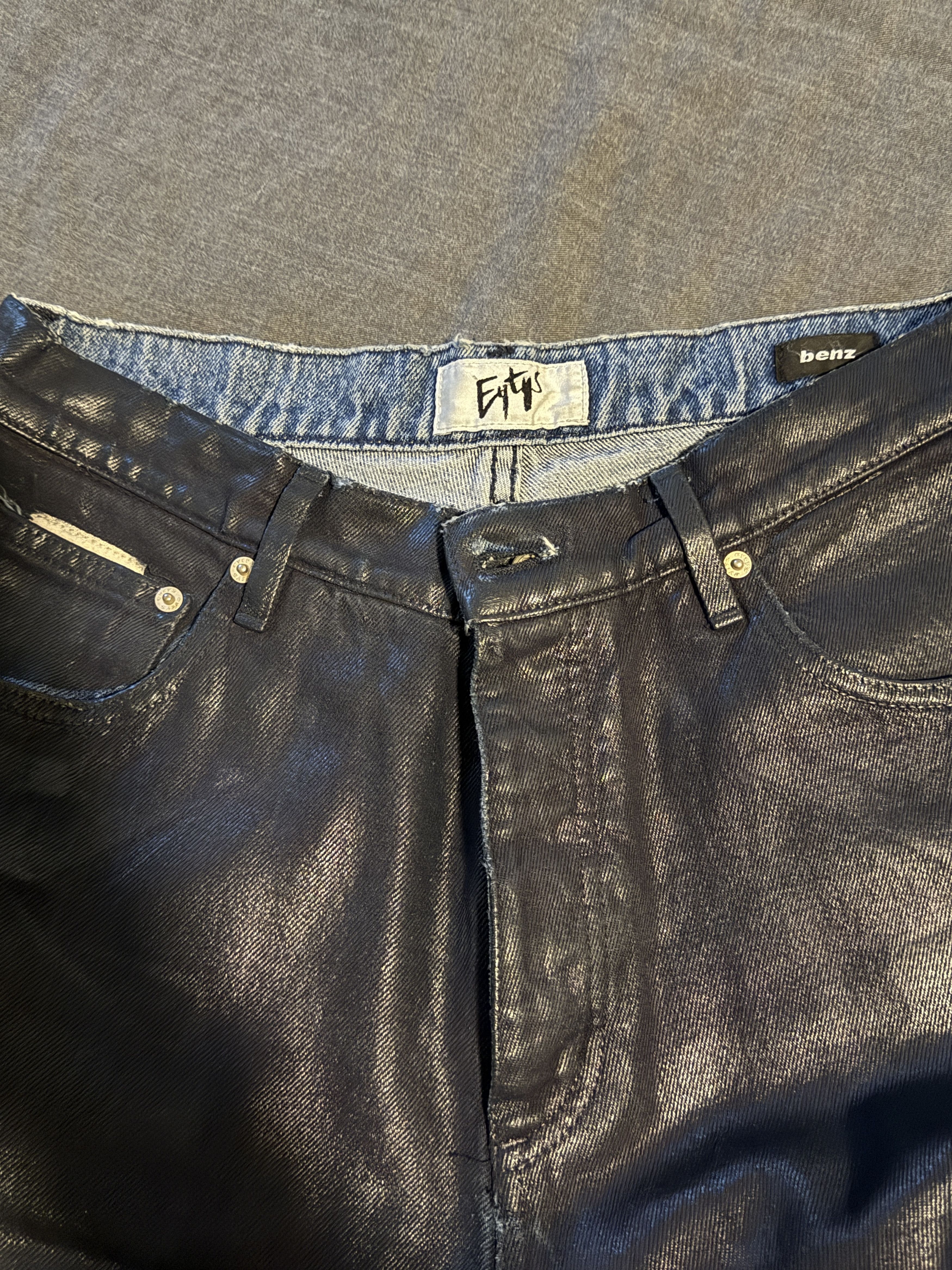 Eytys Eytys Waxed Navy Benz Jeans Size US 30 / EU 46 - 2 Thumbnail