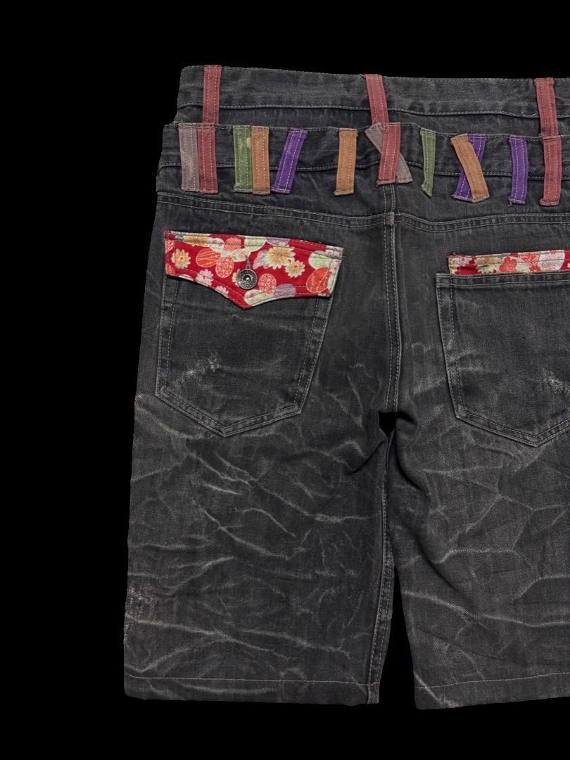 Vintage Vintage Antfui 🇯🇵 Double Waist Whisker Short Distressed Jean Size US 30 / EU 46 - 12 Thumbnail