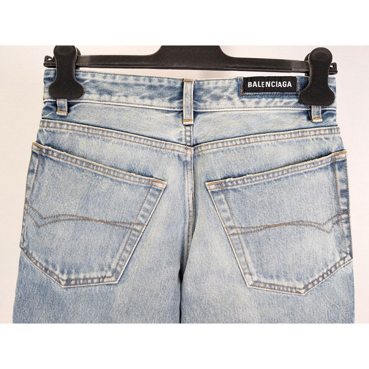 Balenciaga o1rshd1 Slim Shorts Organic Japanese Twill in Eco Blue Size US 30 / EU 46 - 11 Thumbnail