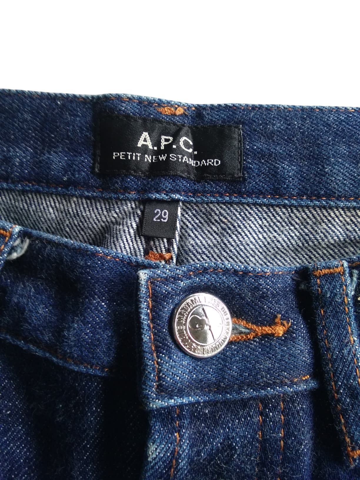 Japanese Brand A.P.C Redline Button Fly Selvedge Denim Jeans Size US 30 / EU 46 - 7 Thumbnail
