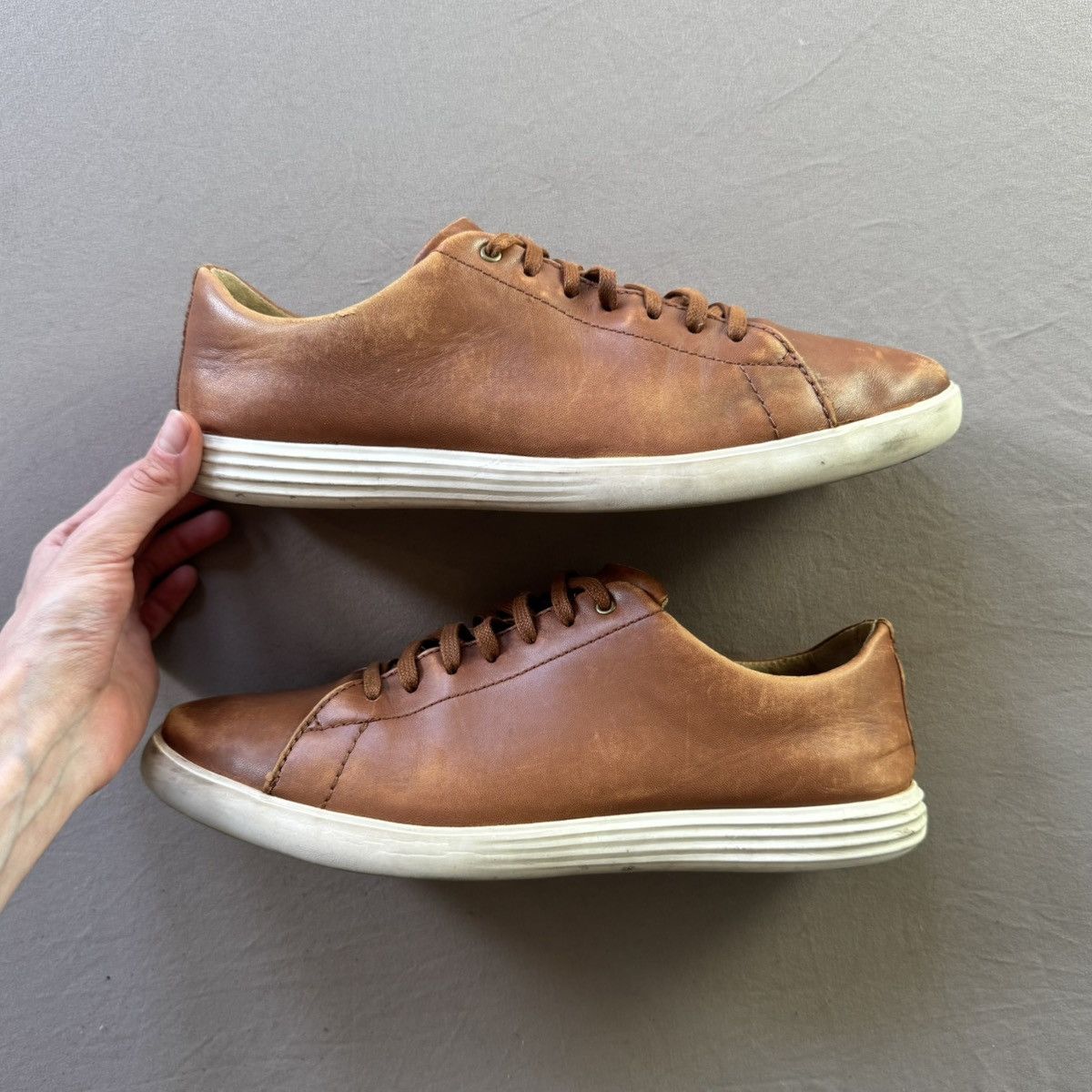 Cole Haan Cole Haan Grand Crosscourt Il Leather Sneakers Size US 10 / EU 43 - 1 Thumbnail