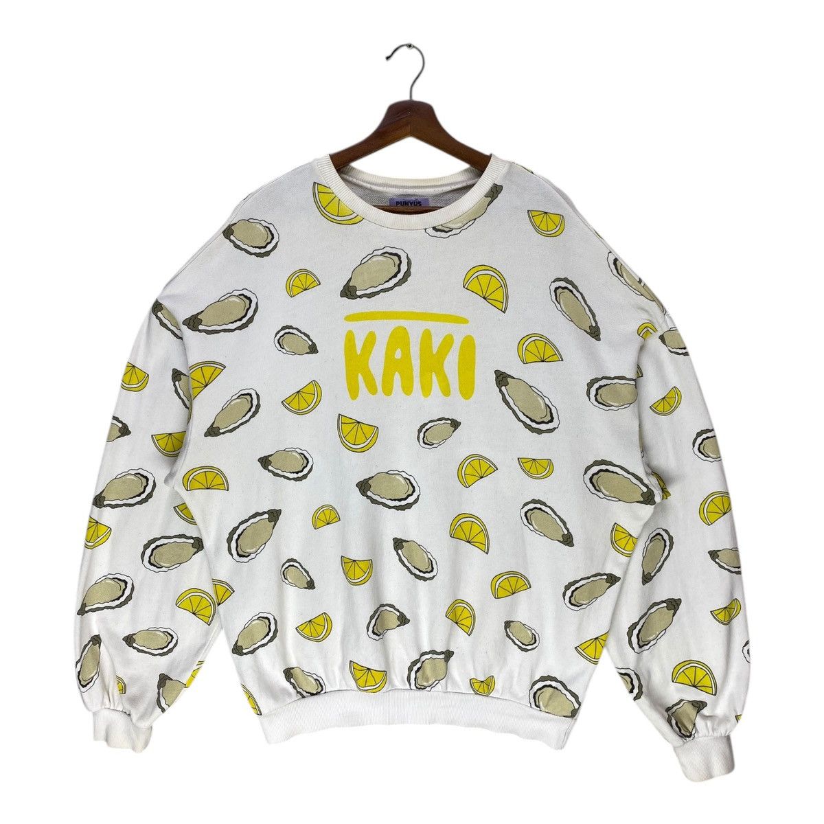 Vintage Vintage Punyus Kaki Sweatshirt Oyster Lemon Crewneck SizeXXL Size US XXL / EU 58 / 5 - 1 Thumbnail