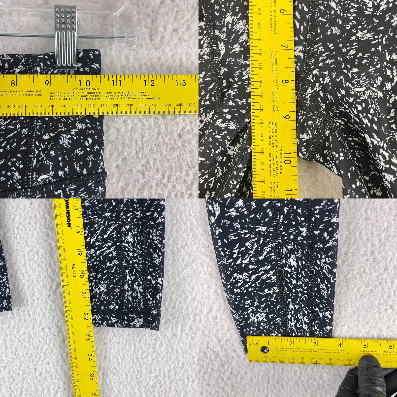 Athleta Athleta Leggings Womens XXS Black White Ultimate Stash 7/8 Tight Yoga Gym Size 24" / US 00 / IT 34 - 8 Thumbnail