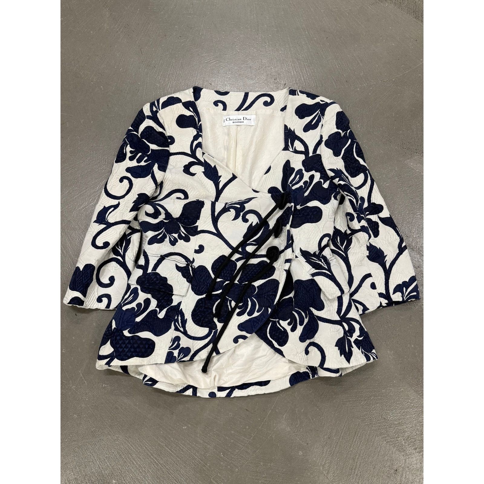 Dior 1980s Christian Dior boutique floral embroidery jacket Size M / US 6-8 / IT 42-44 - 1 Thumbnail