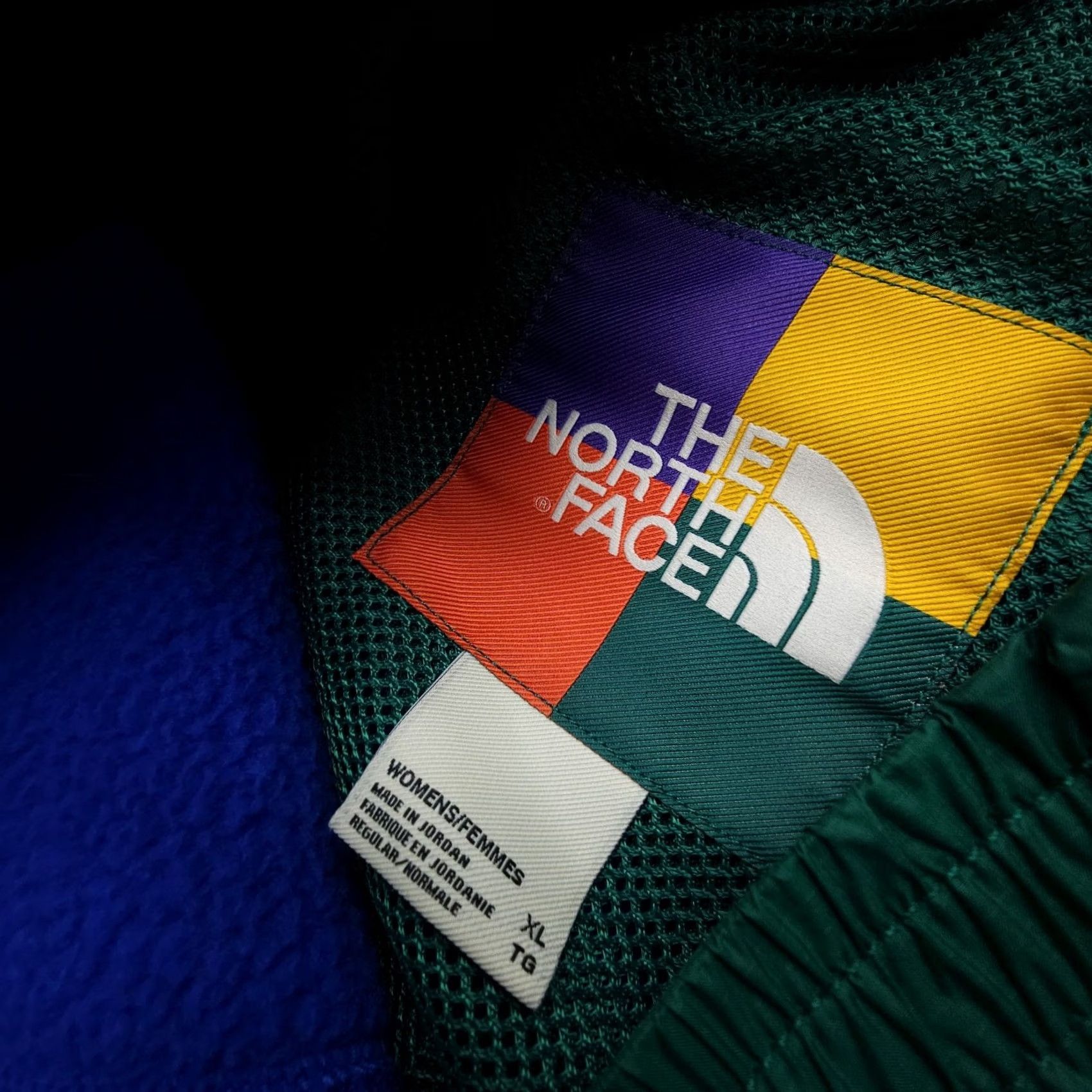 The North Face The North Face Colour Block Fleece Joggers Womens XL Blue Retro Teddy Camp Hike Size 29" - 7 Thumbnail