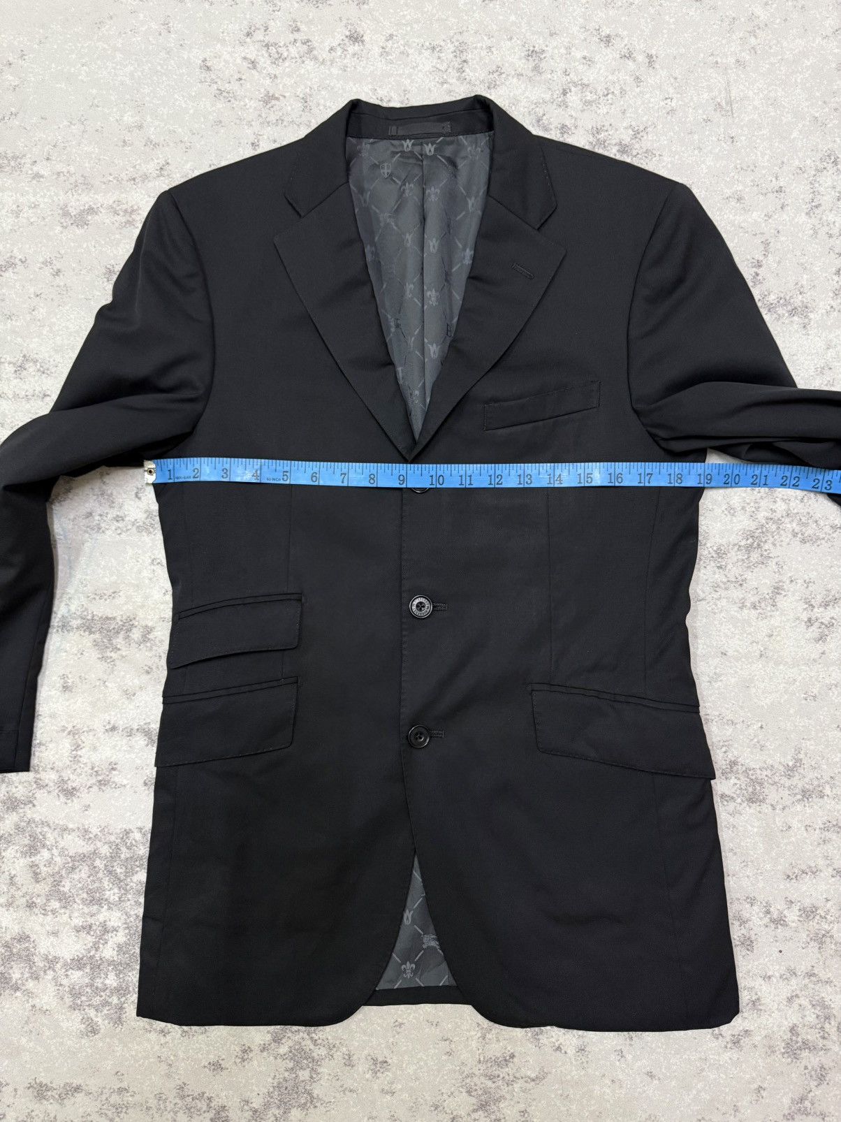Burberry Burberry Super 120s Monogram Lined Black Blazer Coat Size US S / EU 44-46 / 1 - 17 Thumbnail