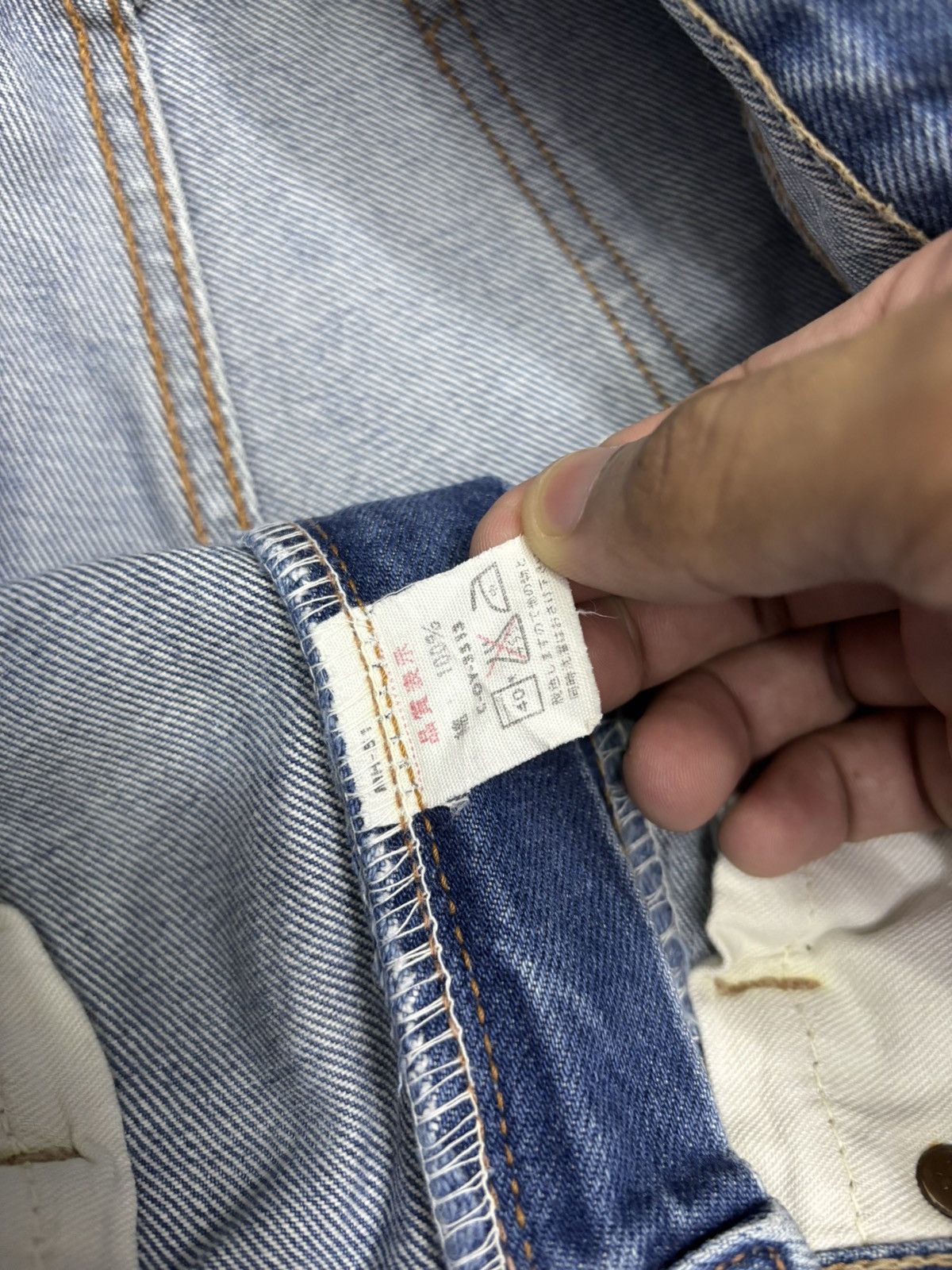 Big John × If Six Was Nine × Japanese Brand Vintage Flared Big John Bell Bottom Distressed Denim Jeans Size 29" - 11 Thumbnail