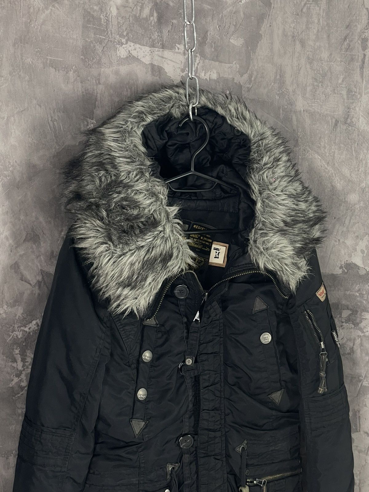 20471120 × If Six Was Nine × Le Grande Bleu (L.G.B.) Y2K Avant Garde If Six Was Nine Style Jacket Hur Hood 90s Size M / US 6-8 / IT 42-44 - 6 Thumbnail