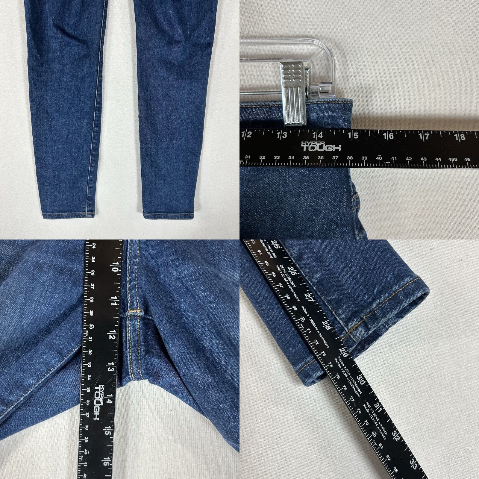 Madewell Madewell Jeans Women's 28 Blue Denim High Rise Skinny Stretch 5-Pocket Modern Distressed No Size 28" / US 6 / IT 42 - 9 Thumbnail