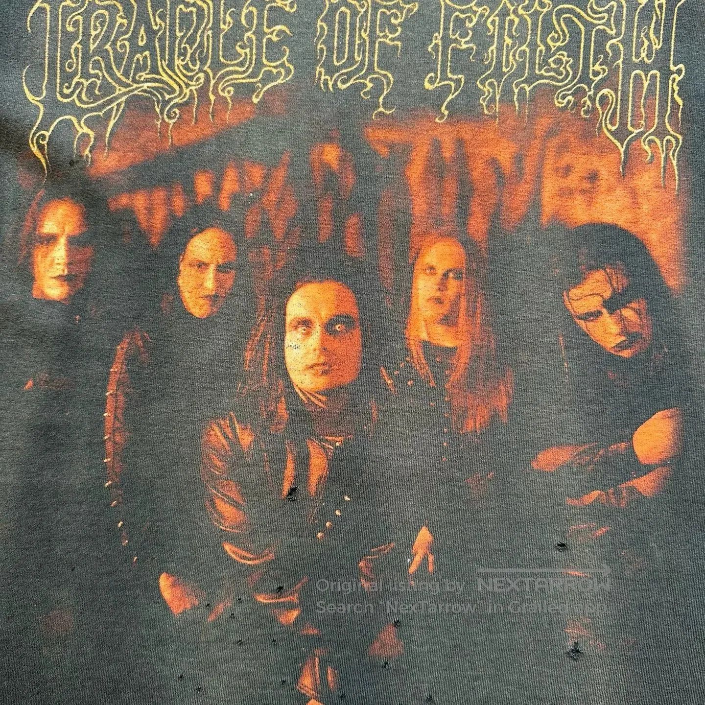 Vintage Vintage Cradle of Filth 00s Faded Tee. Size US M / EU 48-50 / 2 - 3 Thumbnail