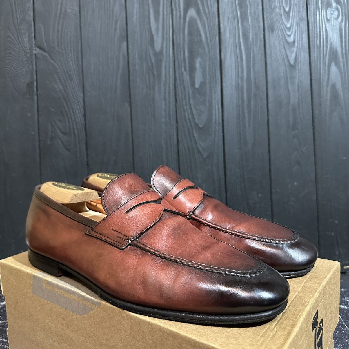 Santoni SANTONI MEN’S Leather Loafers Size 10 US 9 UK Size US 10 / EU 43 - 2 Thumbnail