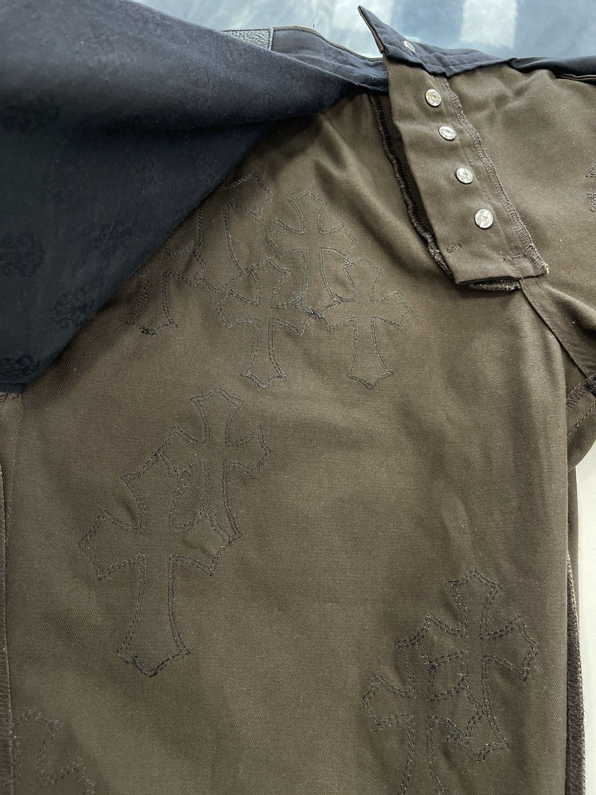 Chrome Hearts Chrome Hearts Brown black/cheetah patch Flooded Chino Size US 34 / EU 50 - 23 Thumbnail