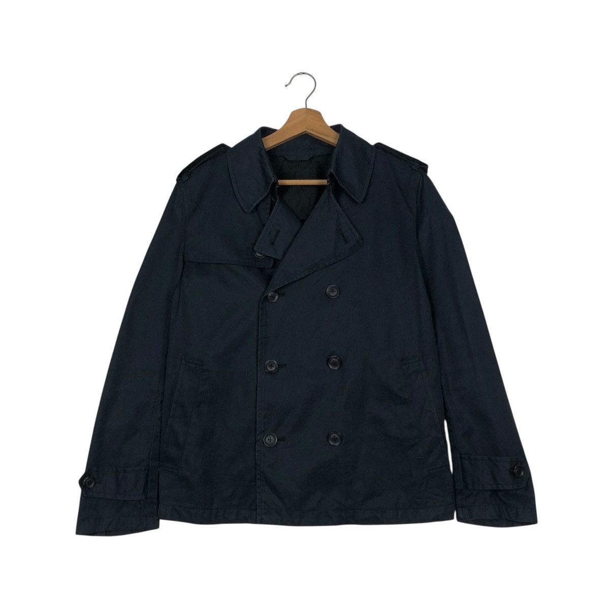 SHIPS 🔥RICH BLACK VINTAGE CHORE JACKET SHIPS JPN ISSEY MIYAKE Size US S / EU 44-46 / 1 - 3 Thumbnail