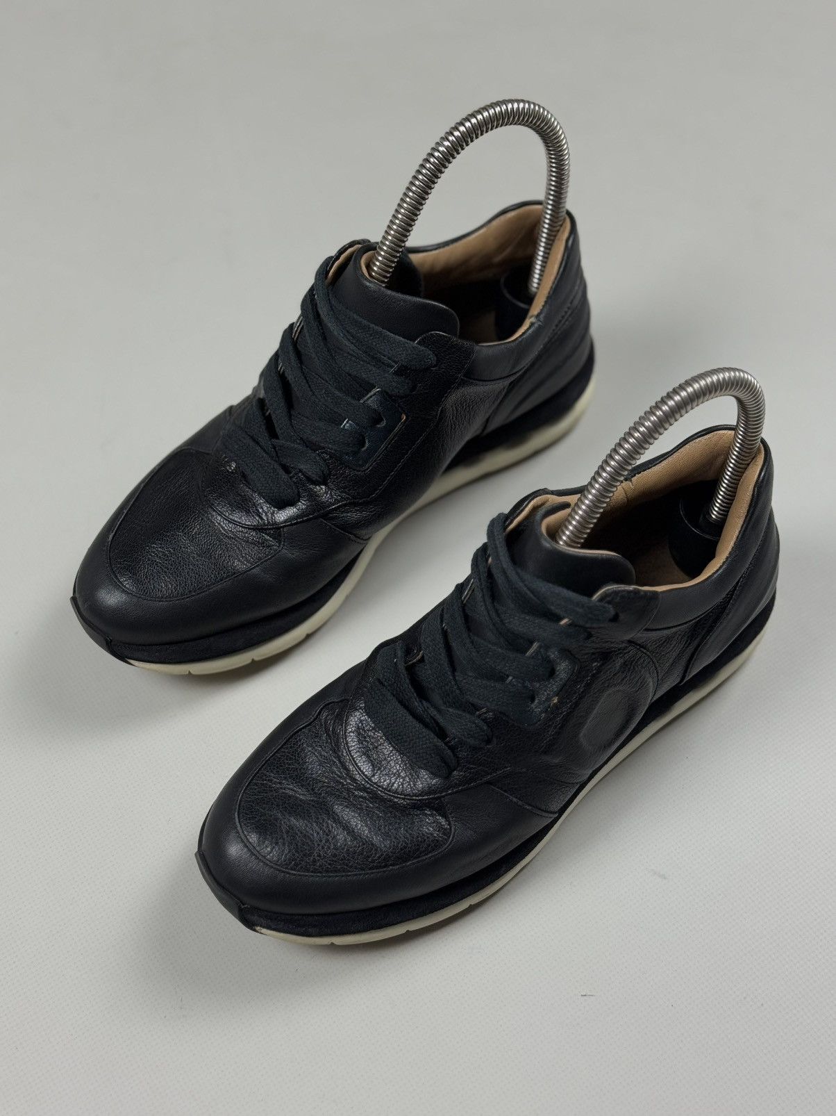 Salvatore Ferragamo Salvatore Ferragamo Leather Low Top Lace Up Sneakers Shoes Size US 7 / IT 37 - 10 Thumbnail