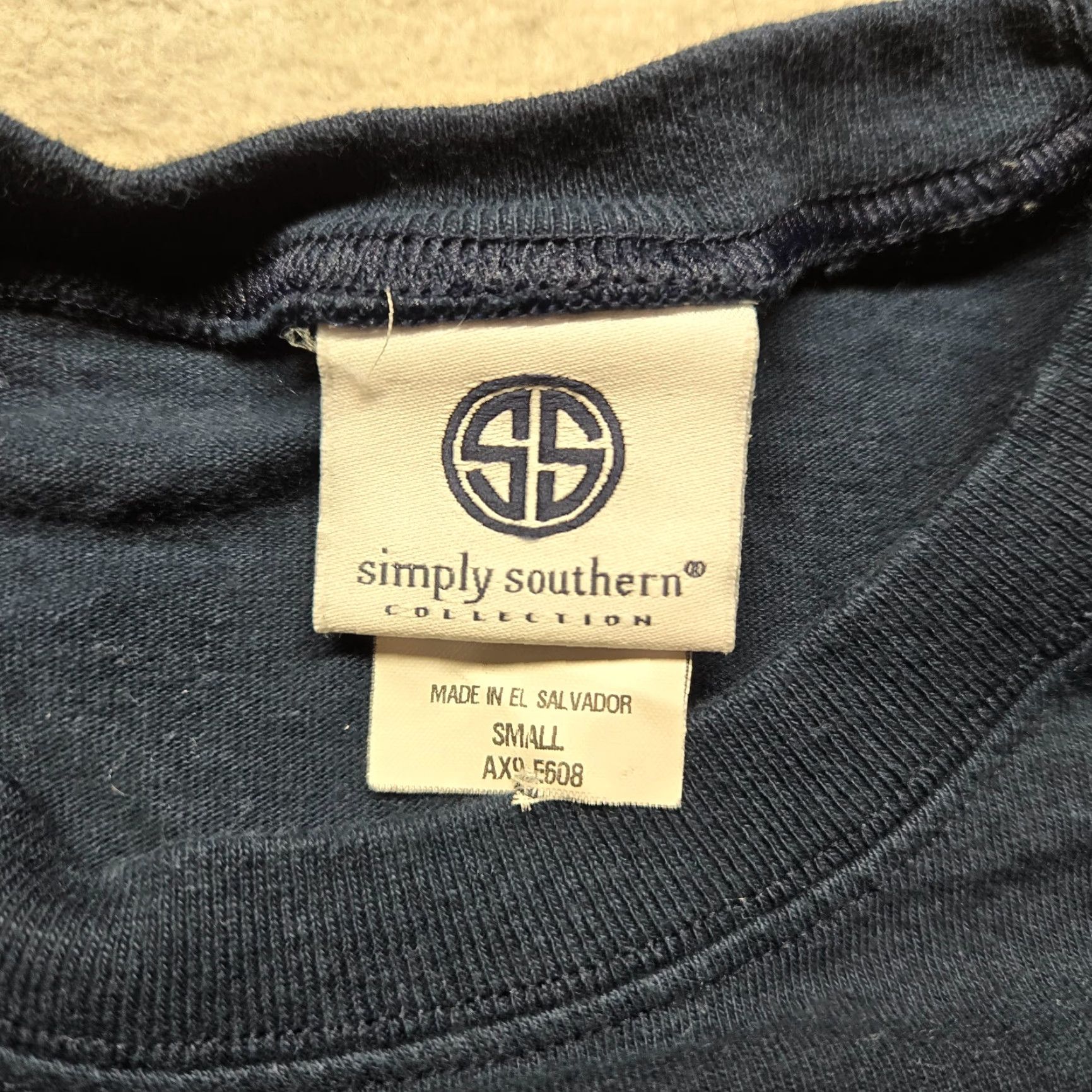 Vintage Simply Southern Sail Away Blue Long Sleeve Tee Shirt Adult Women's S Small Size S / US 4 / IT 40 - 4 Thumbnail