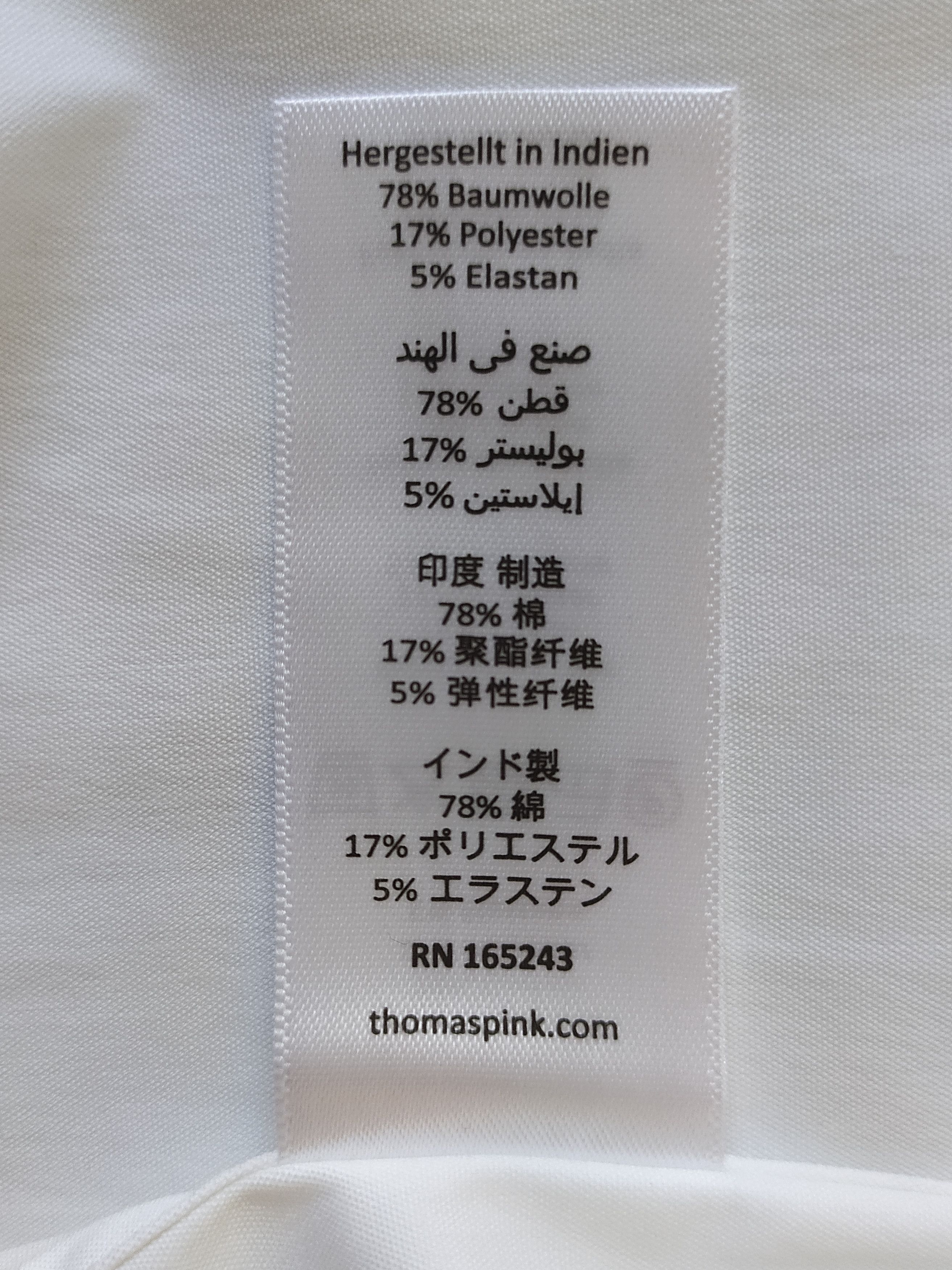 Thomas Pink Thomas Pink Formal Stretch poplin Shirt Free Shipping T/129 Size US M / EU 48-50 / 2 - 7 Thumbnail