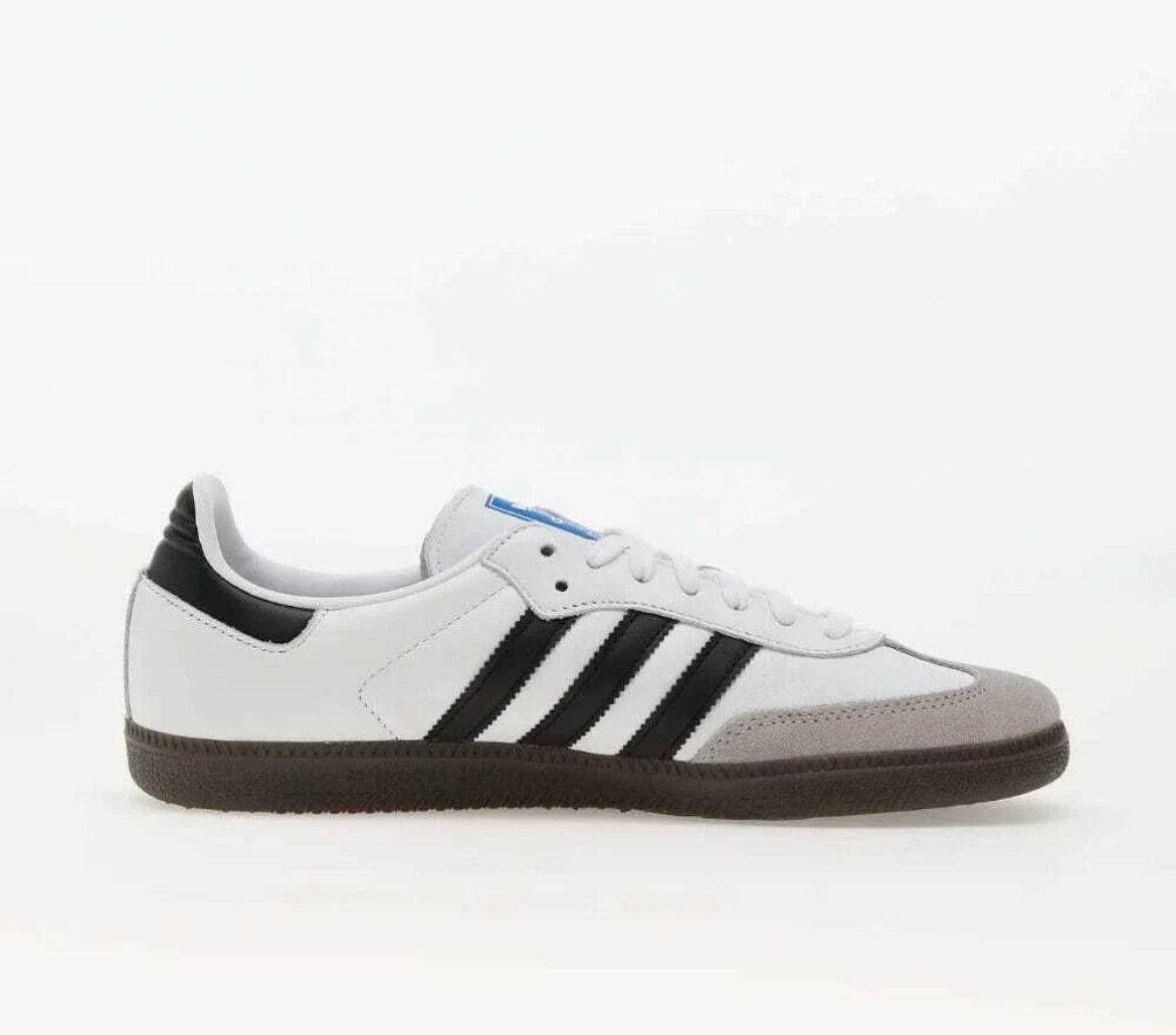 Adidas Adidas Samba Adidas Samba OG White/Blk/Granite B75806 Size US 8 / EU 41 - 3 Thumbnail