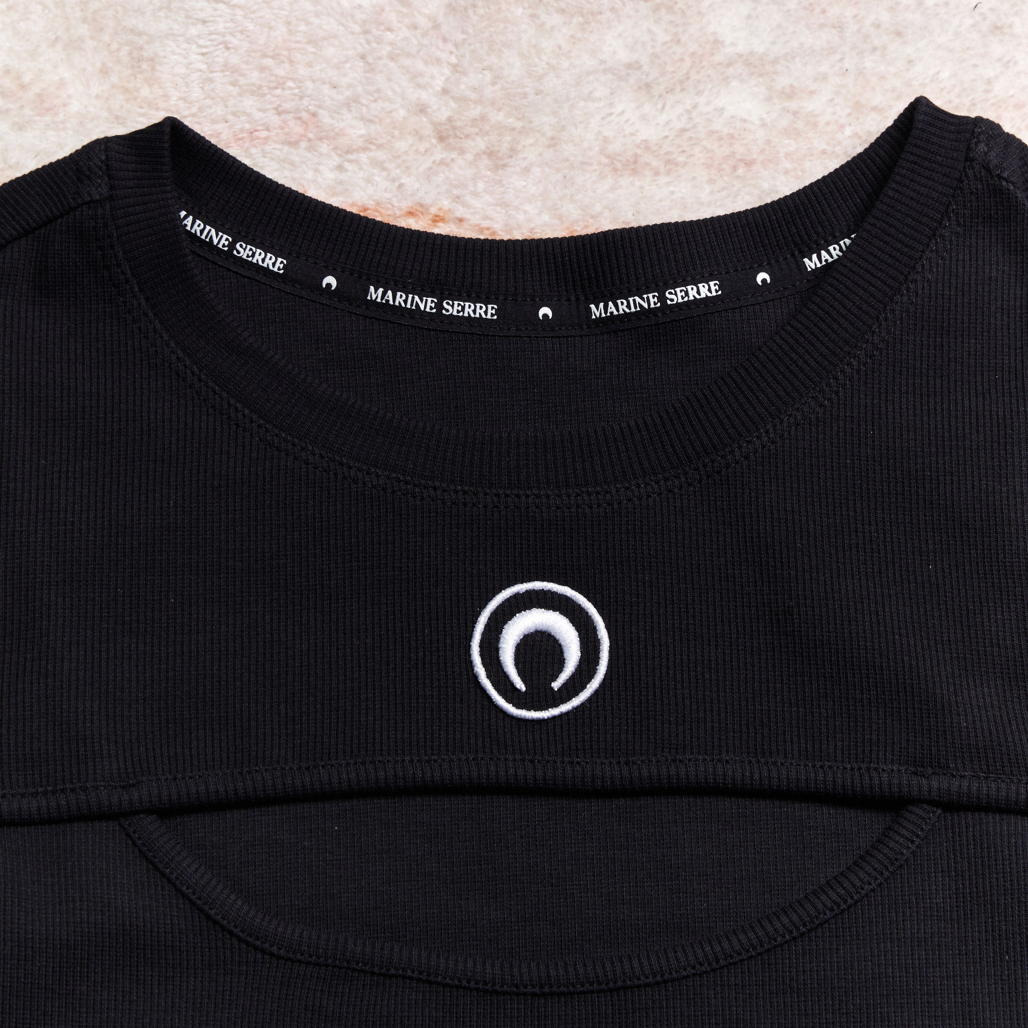 Marine Serre MARINE SERRE Moon Logo Cropped T Shirt Size M / US 6-8 / IT 42-44 - 3 Thumbnail