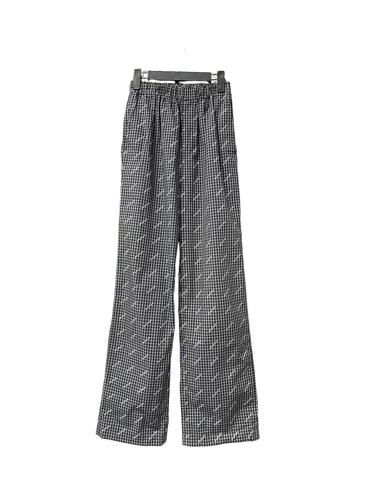 Balenciaga Balenciaga All-Over Logo Plaid Casual Pants Size 28 Size US 28 / EU 44 - 1 Thumbnail