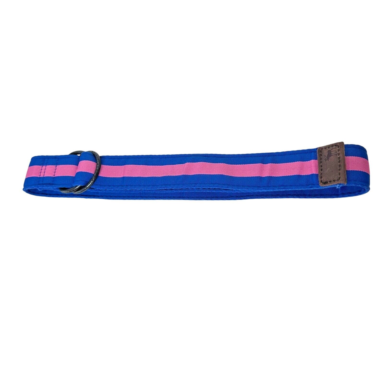 Abercrombie & Fitch Abercrombie & Fitch Pink & Blue Stripe Canvas Belt Strap 28 Size ONE SIZE - 1 Thumbnail