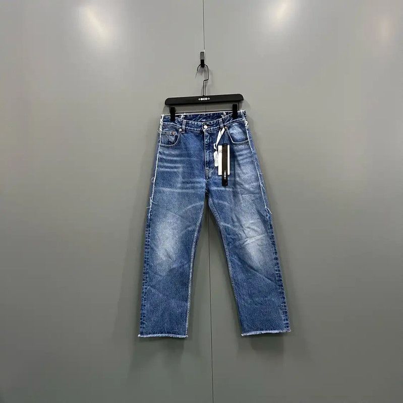 Maison Margiela Maison Margiela Blue Cotton Casual Pants for Men 0089 Size US 30 / EU 46 - 1 Thumbnail
