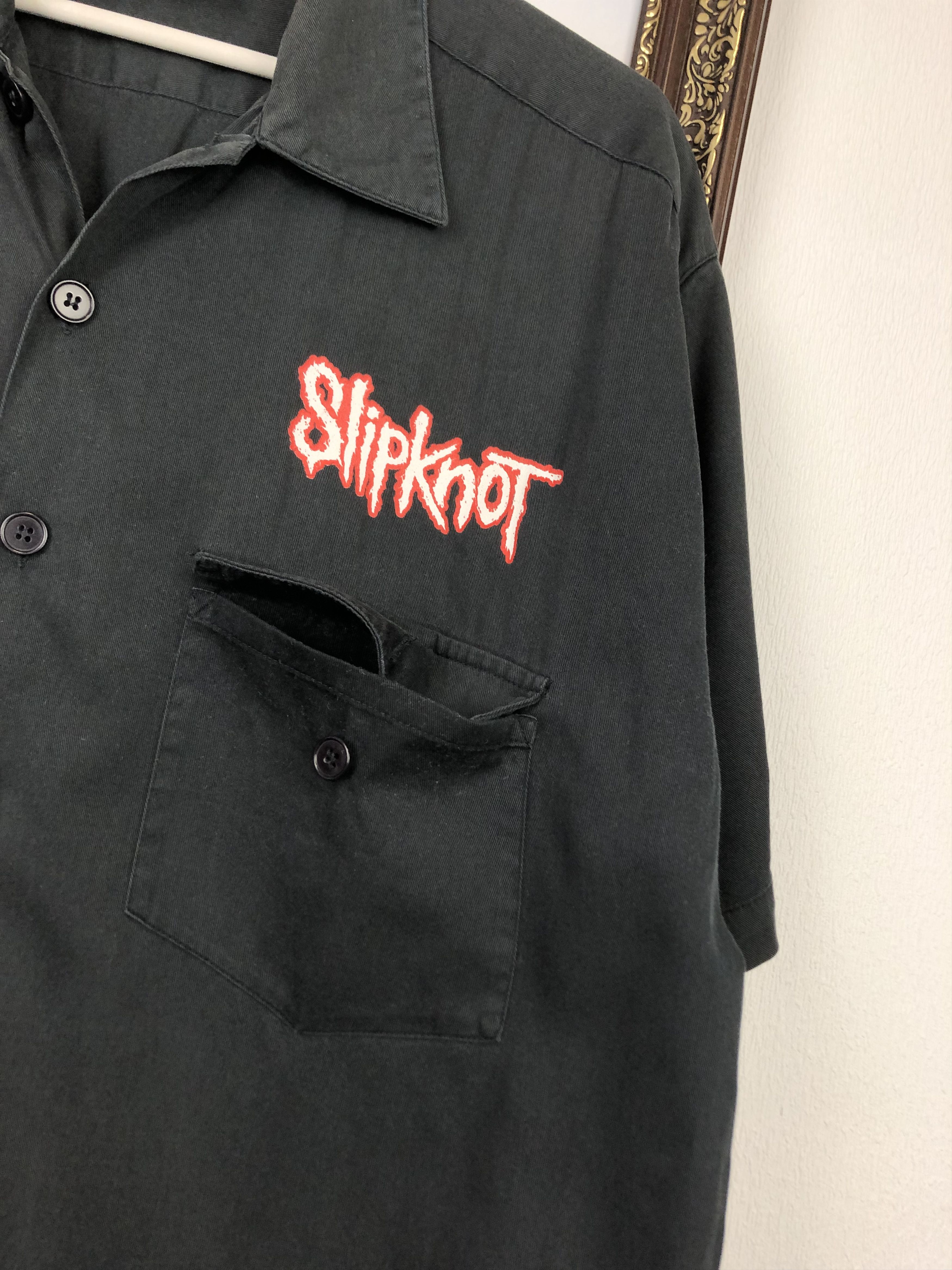 Slipknot Vintage 90s Slipknot Band Button Up Shirt Black Tee Hype Size US XL / EU 56 / 4 - 4 Thumbnail