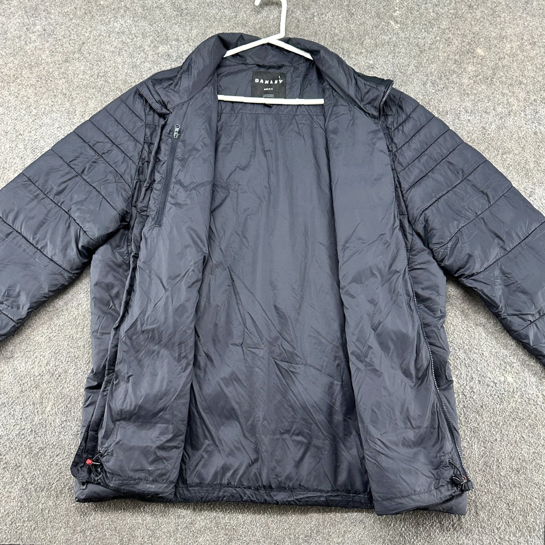 Oakley Oakley Jacket Mens L Black Puffer Full Zip Regular Fit Lined Polyester Insulated Size US L / EU 52-54 / 3 - 2 Thumbnail
