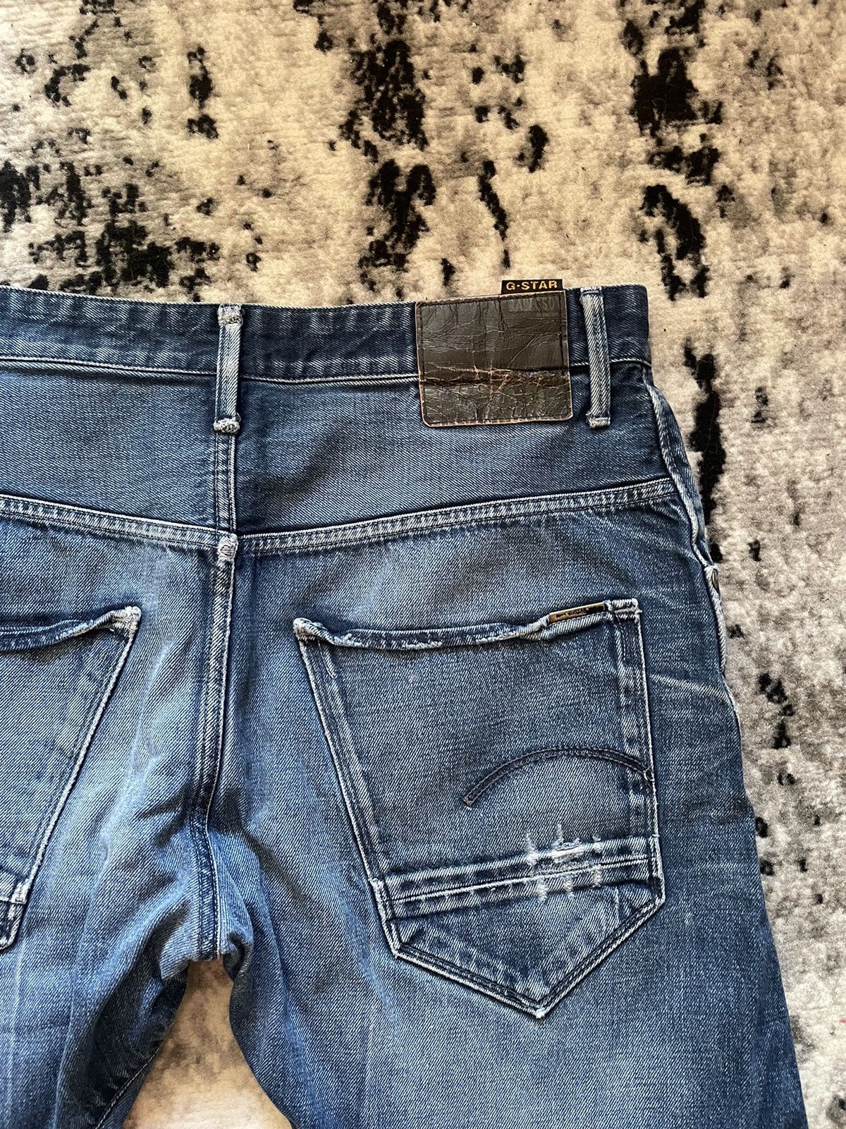 G-Star × Vintage Vintage Jeans G Star Baggy Fit Streetwear Disressed Size US 32 / EU 48 - 8 Thumbnail