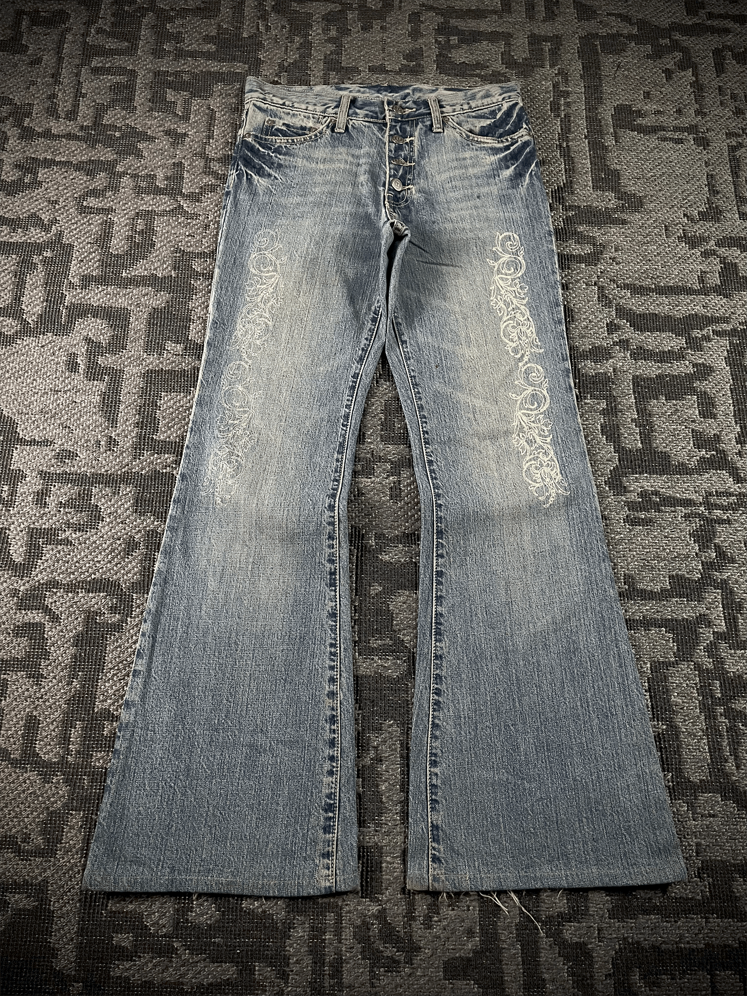 Tornado Mart Tornado Mart Tribal Flared Denim Size US 31 - 1 Thumbnail