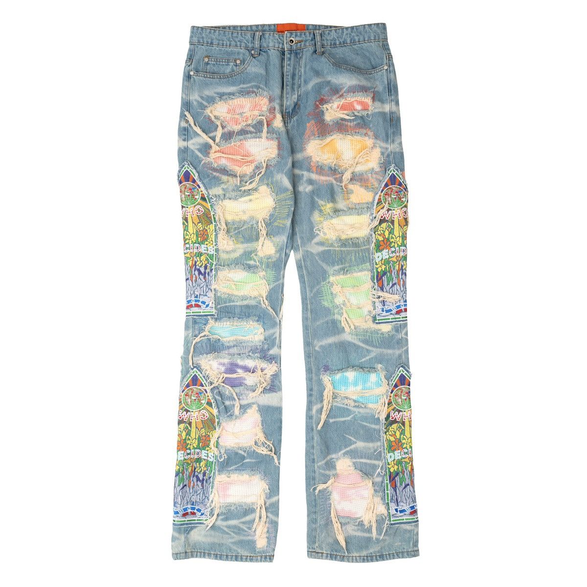 Who Decides War ROYGBIV Fusion Jeans Indigo Size US 34 / EU 50 - 1 Thumbnail