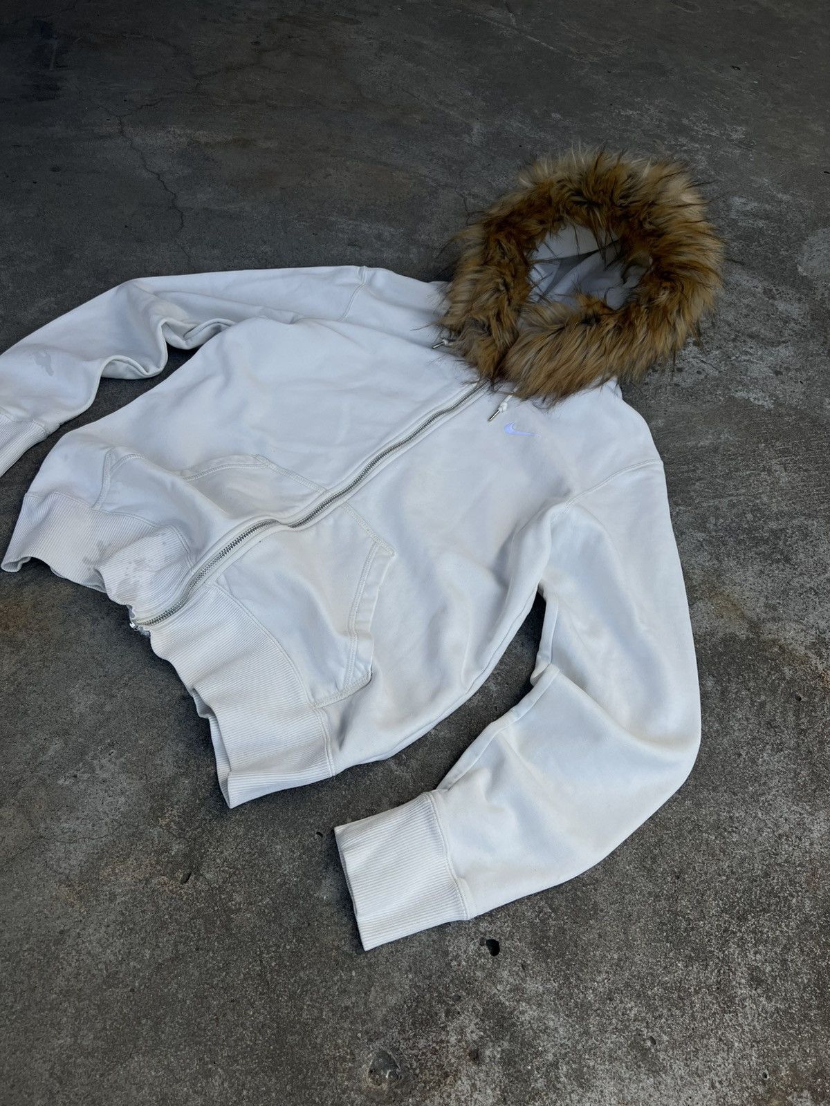 If Six Was Nine × Nike × Vintage Nike swoosh Y2K if six was nine fur japan style zip hoodie Size US M / EU 48-50 / 2 - 5 Thumbnail
