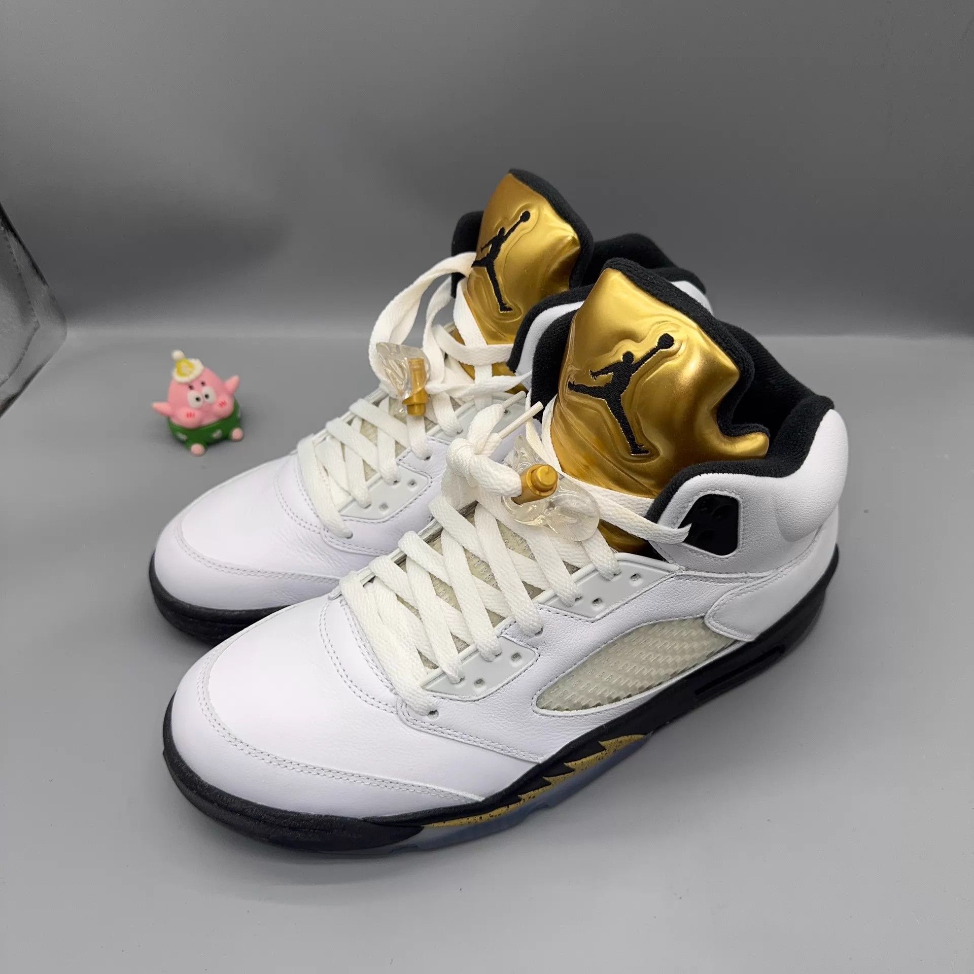 Nike Jordan AJ5 Gold/Platinum/Black Obsidian 44 Size US 10 / EU 43 - 1 Thumbnail