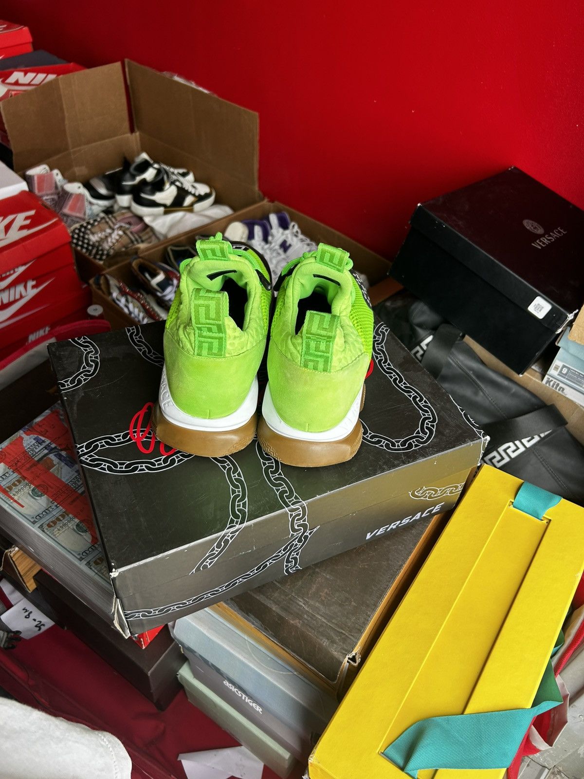 Versace Versace chain reaction neon green Size US 9.5 / EU 42-43 - 4 Thumbnail