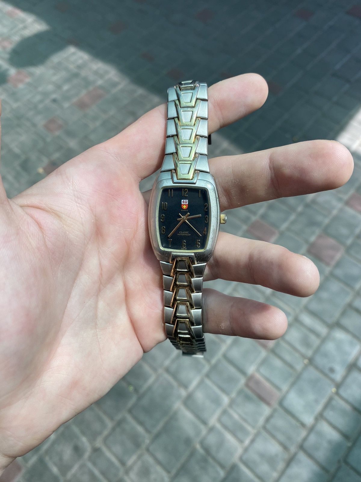 Jewelry 4U Quartz Classic Watch. Two-Tone Design Size ONE SIZE - 2 Thumbnail