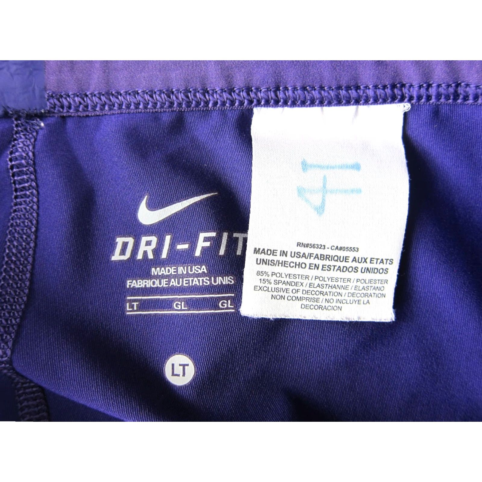 Nike VINTAGE Nike Dri-Fit Purple Stretch Zip Ankle Run Yoga Workout Legging Women LT Size 36" / US 14 / IT 50 - 3 Thumbnail