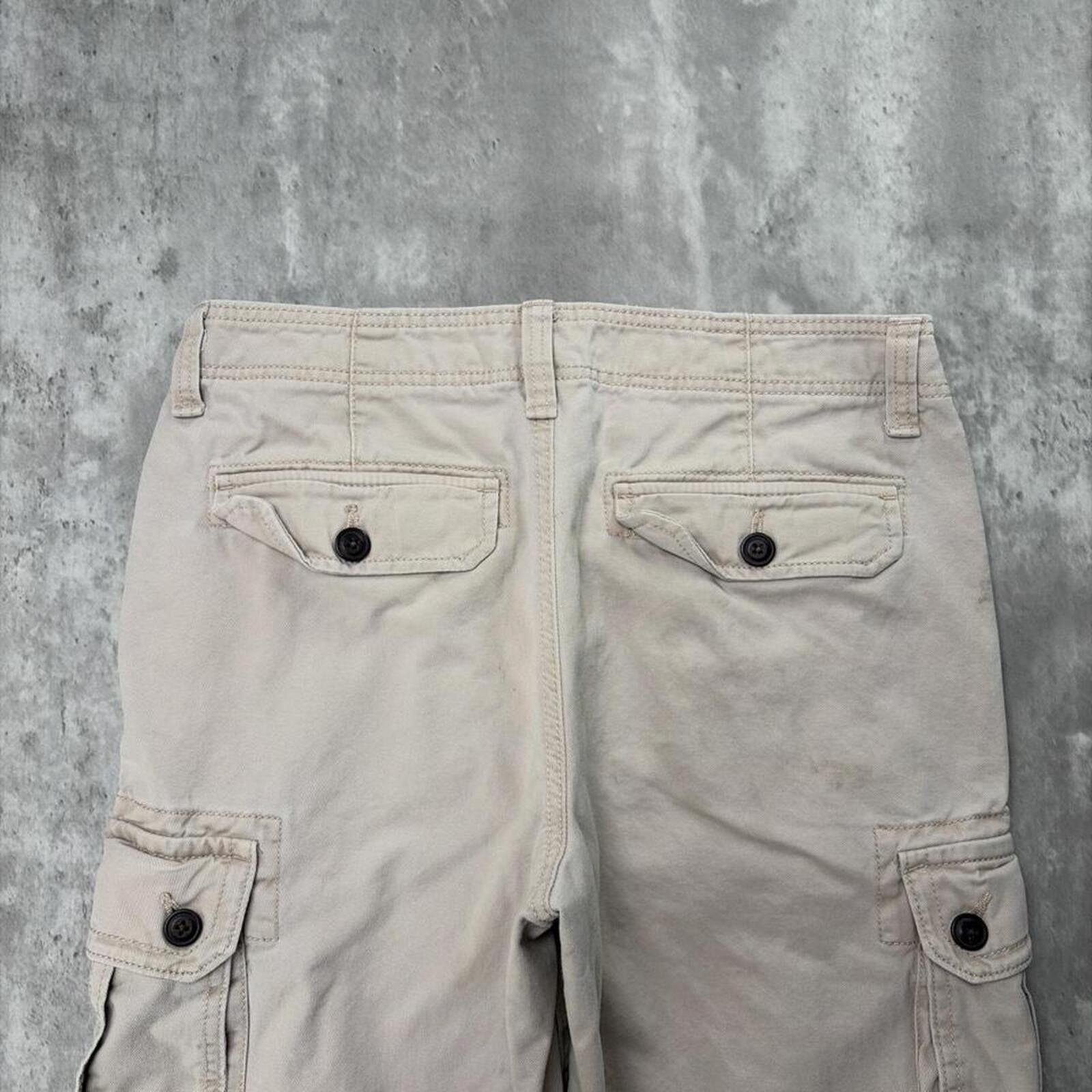 Other Y2K Beige Urban Pipeline Grunge Baggy Cargo Shorts Size US 30 / EU 46 - 3 Thumbnail