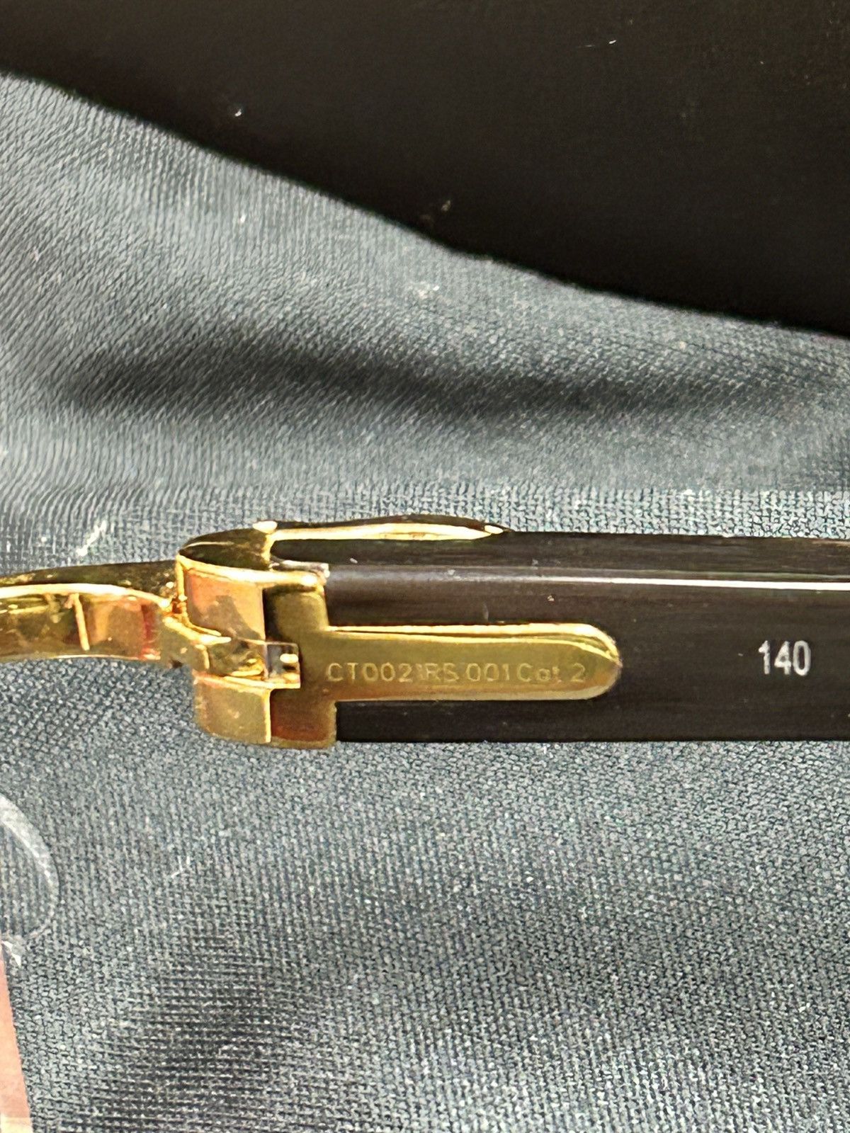 Cartier Cartier Buffalo Horn C Décor Sunglasses – Rare Buffs Size ONE SIZE - 12 Thumbnail