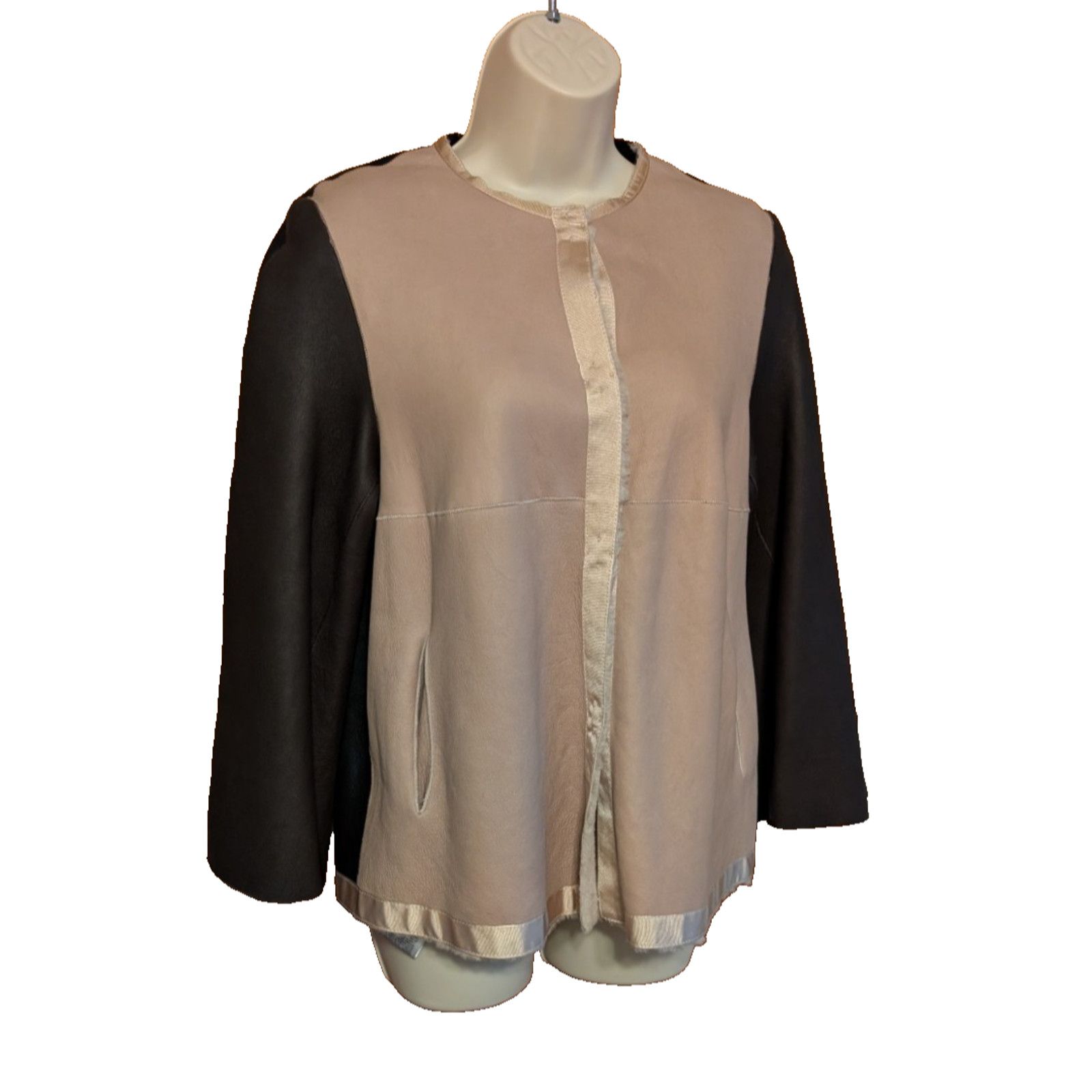 Giorgio Armani Giorgio Armani Lambskin Leather Shearling Jacket Size 38 EUC Size M / US 6-8 / IT 42-44 - 1 Thumbnail