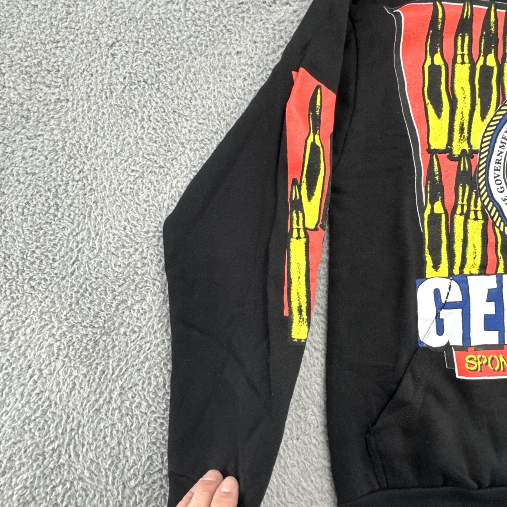 Vintage Property Of Ice Cold Records Hoodie Mens Black S Cotton Fleece Graphic Print Pullover 90s? Genocide Government Sponsored Rare Size US S / EU 44-46 / 1 - 4 Thumbnail