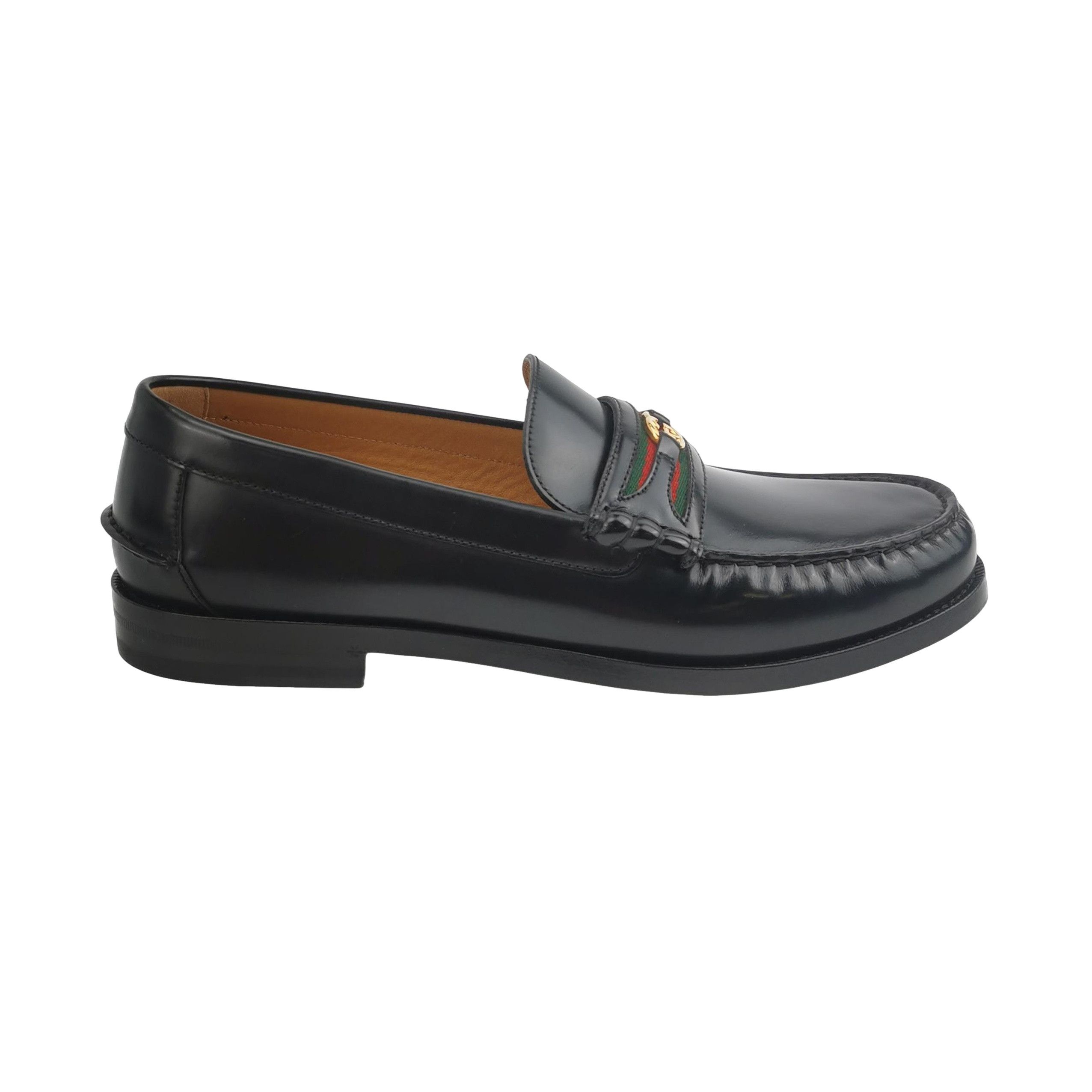 Gucci Gucci Web Stripe Interlocking G Loafers 11.5 Size US 12 / EU 45 - 1 Thumbnail