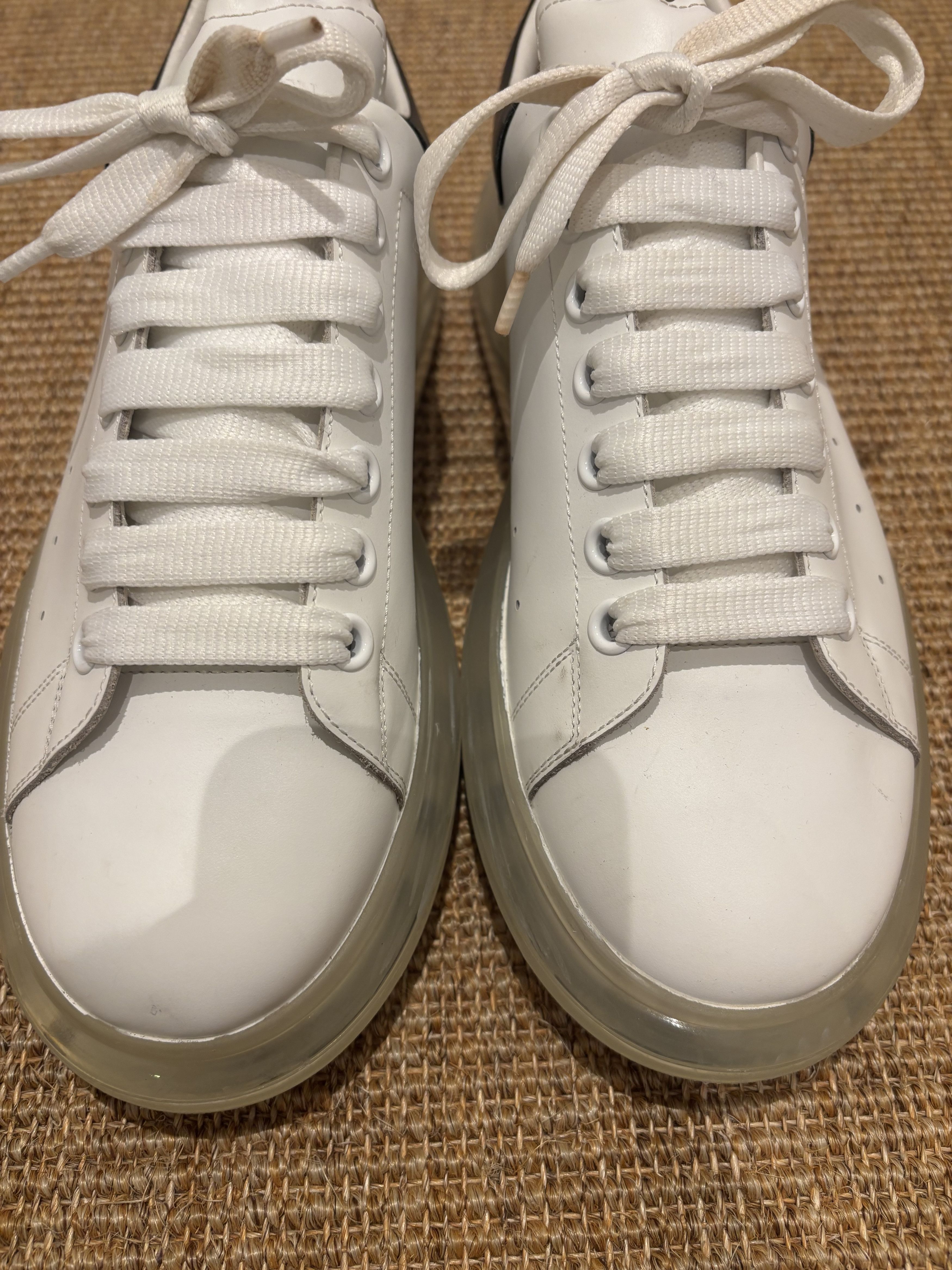 Alexander McQueen Basket de luxe Alexander McQueen oversize blanc et bleu Size US 10.5 / EU 43-44 - 11 Thumbnail