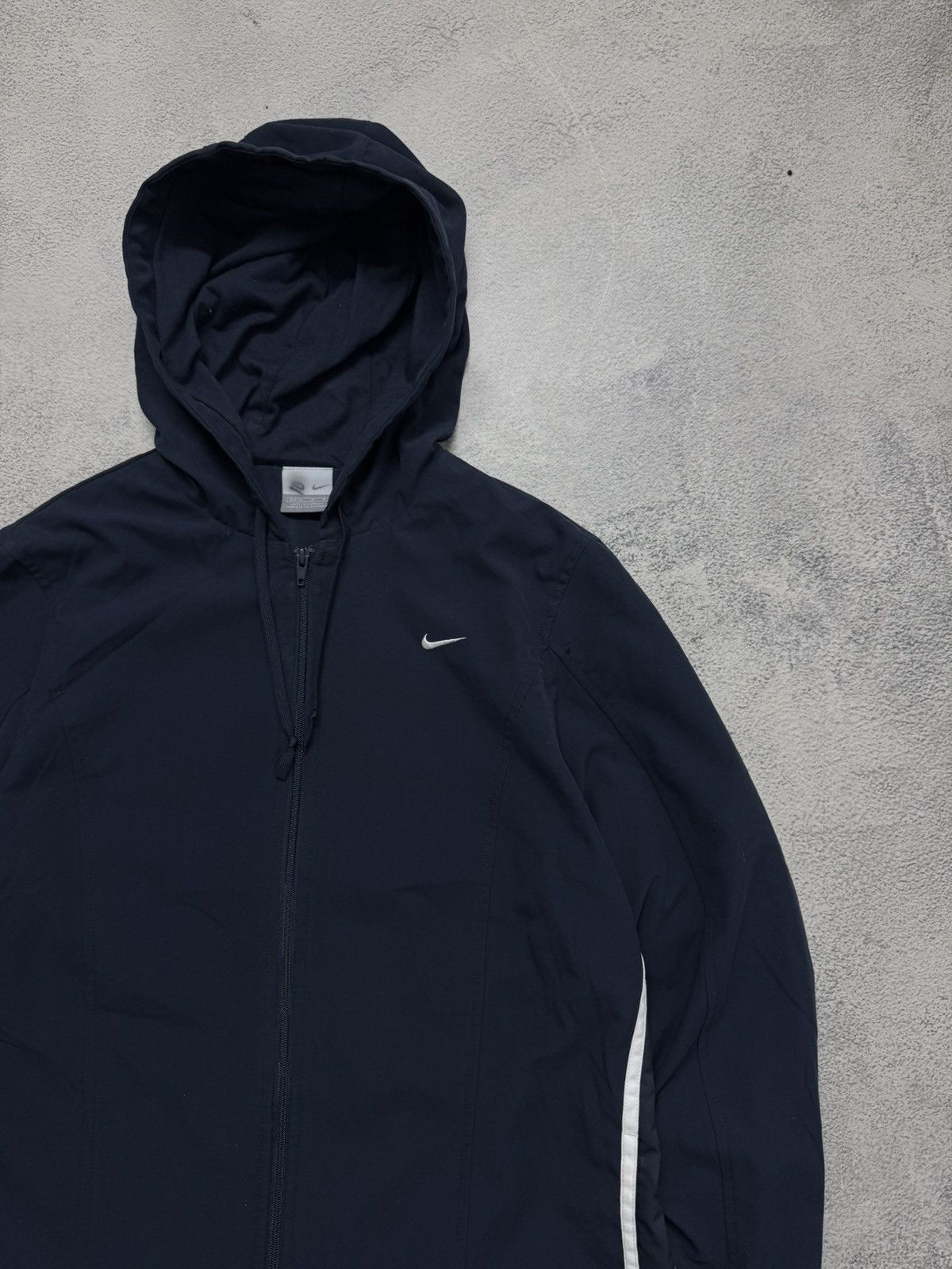 Nike Y2K Vintage NIKE Drill Small Swoosh Full Zip Light Jacket Size M / US 6-8 / IT 42-44 - 2 Thumbnail