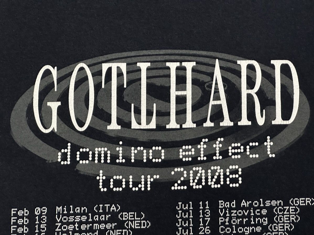 Band Tees Vintage GOTTHARD 2008 Domino Effect Tour Size US L / EU 52-54 / 3 - 11 Thumbnail