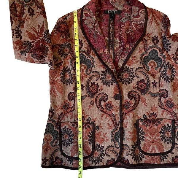 Vintage Vintage Kasper paisley tapestry jacket Size XXL / US 16-18 / IT 52-54 - 5 Thumbnail