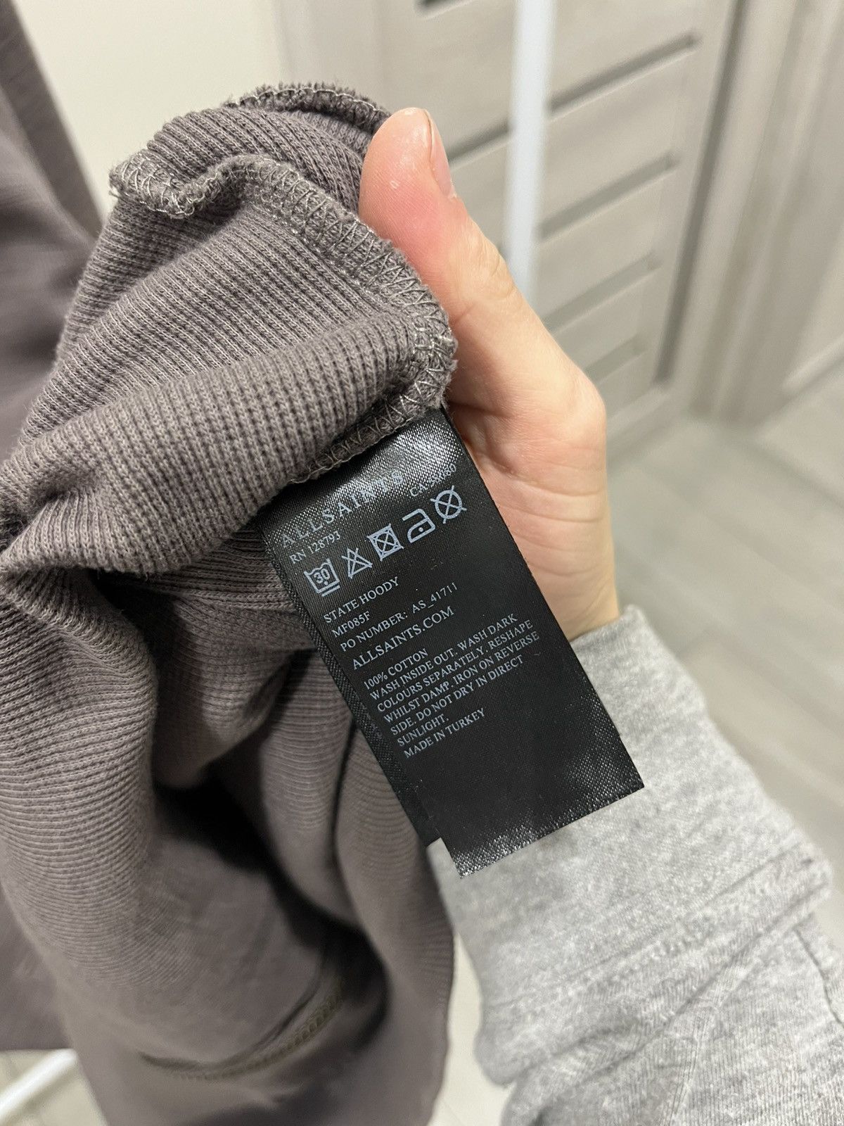 Allsaints Vintage Allsaints Zip Hoodie M Brown Size US M / EU 48-50 / 2 - 7 Thumbnail